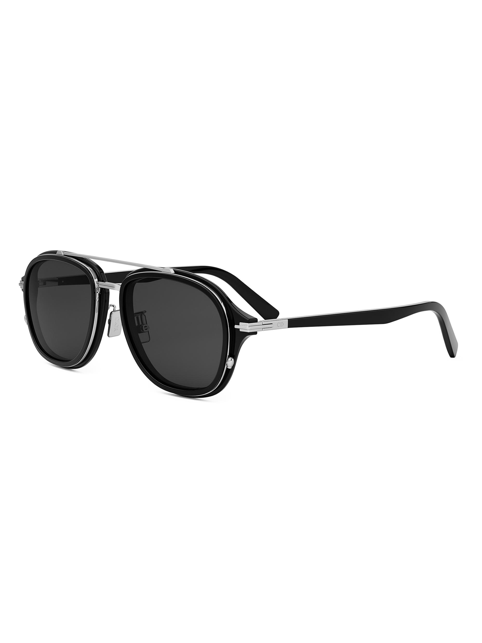 DIOR Men's DiorBlackSuit A4U 53MM Pilot Sunglasses - Black