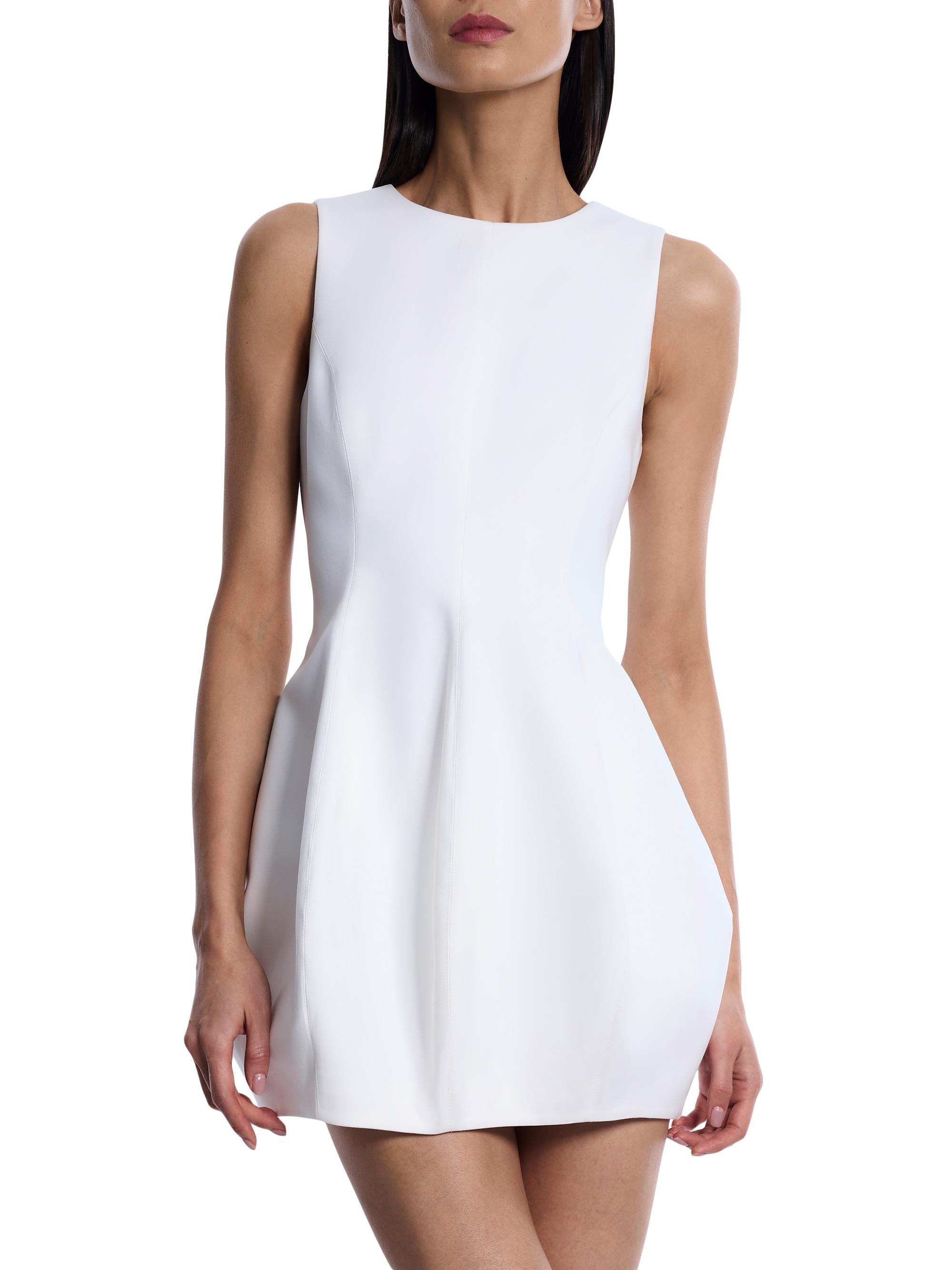 BCBGMAXAZRIA Women's Structured Bubble Minidress - Gardenia | Thumbnail 3