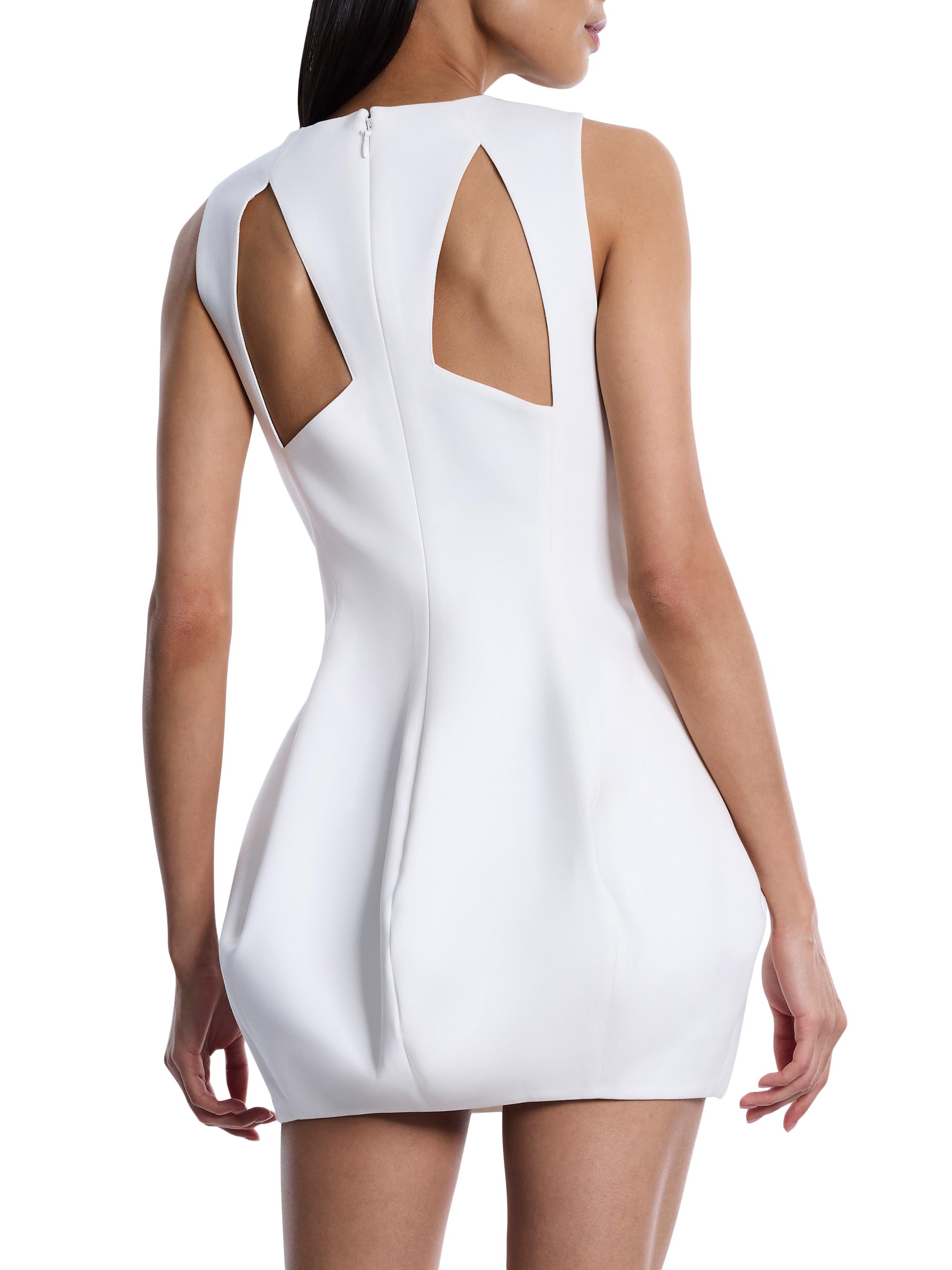BCBGMAXAZRIA Women's Structured Bubble Minidress - Gardenia | Thumbnail 6