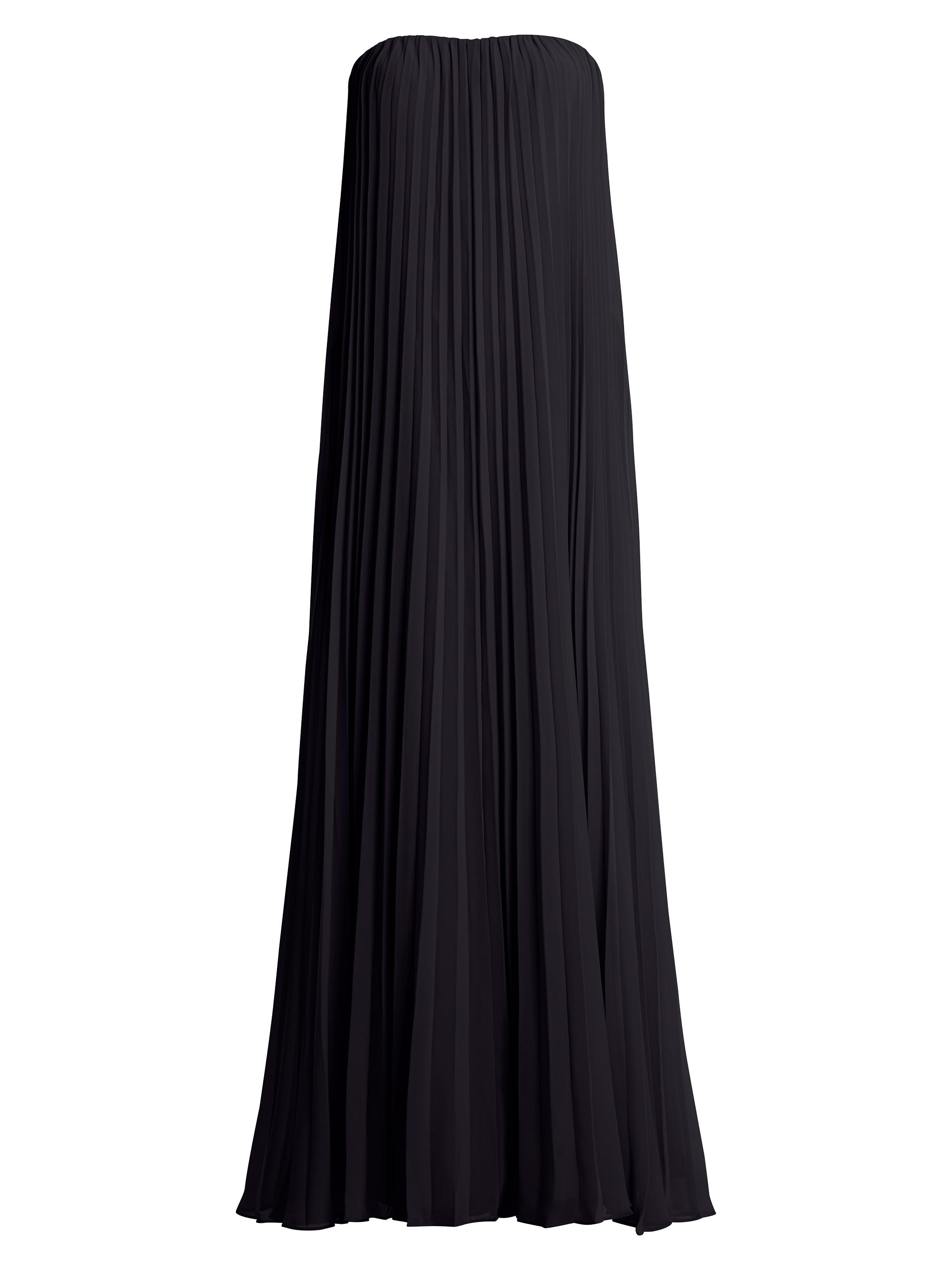 BCBGMAXAZRIA Women's Sunburst Pleated Gown - Black