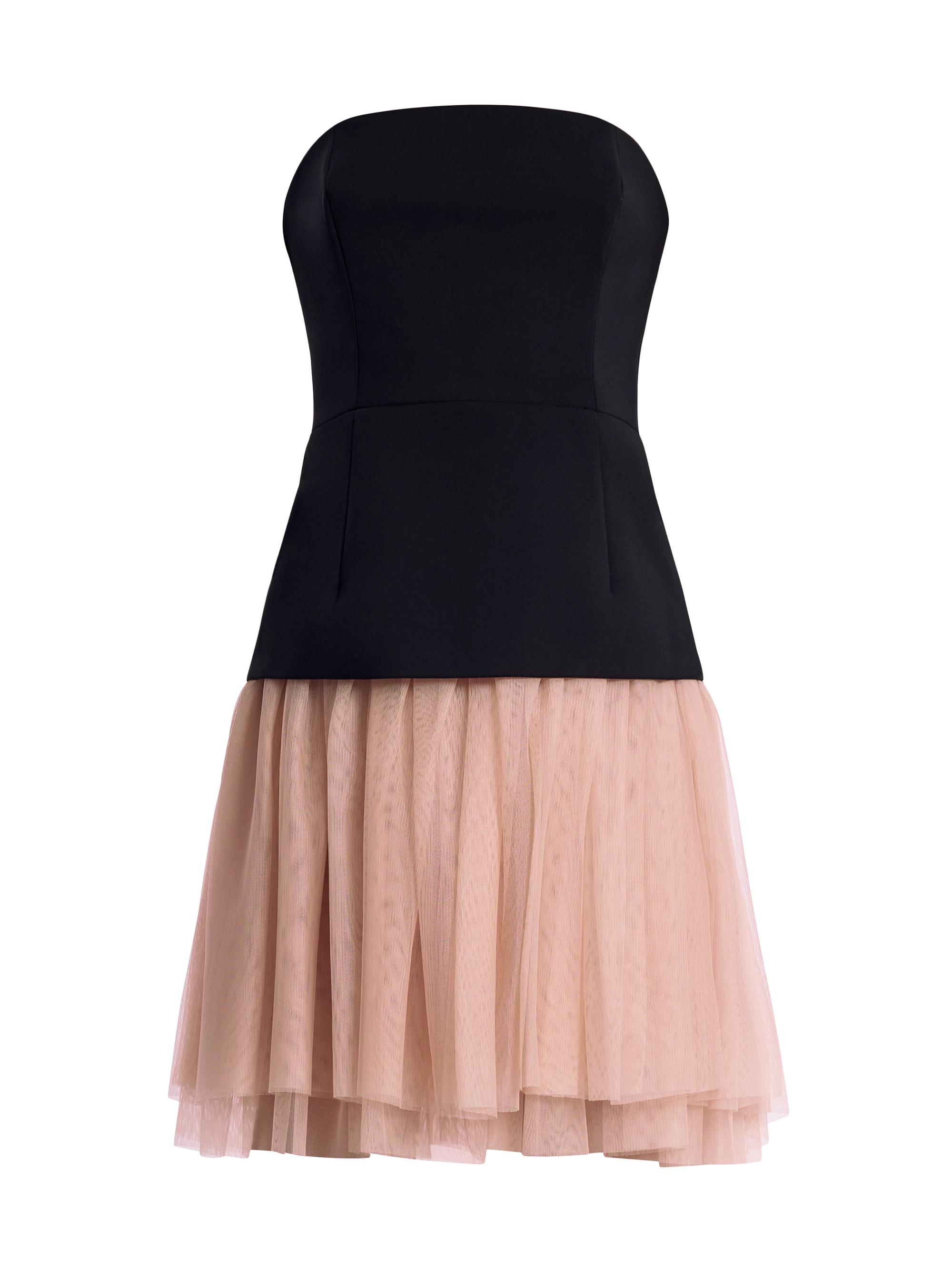 BCBGMAXAZRIA Women's Strapless Tutu Dress - Black Almond