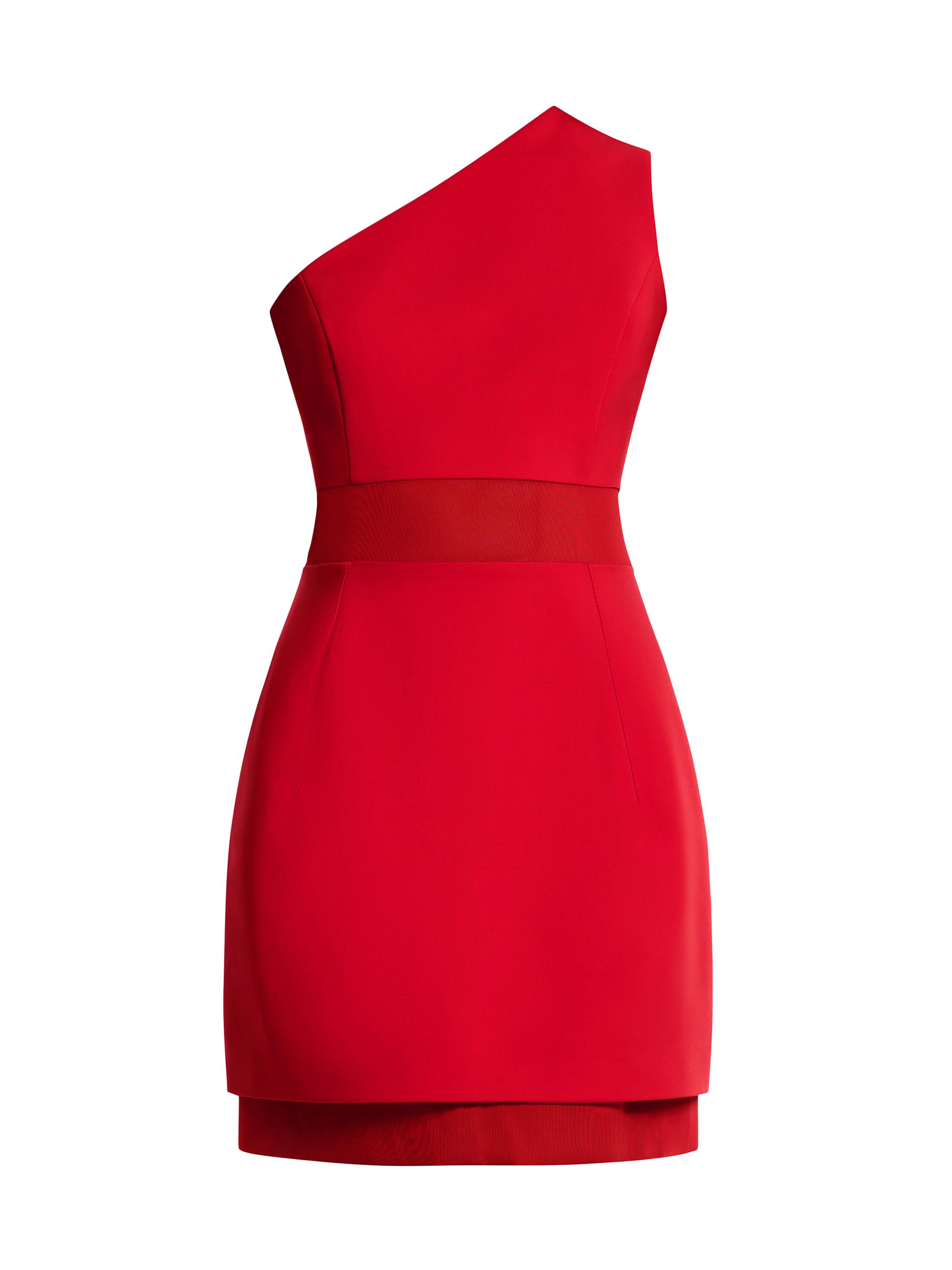 BCBGMAXAZRIA Women's One-Shoulder Minidress - Poppy