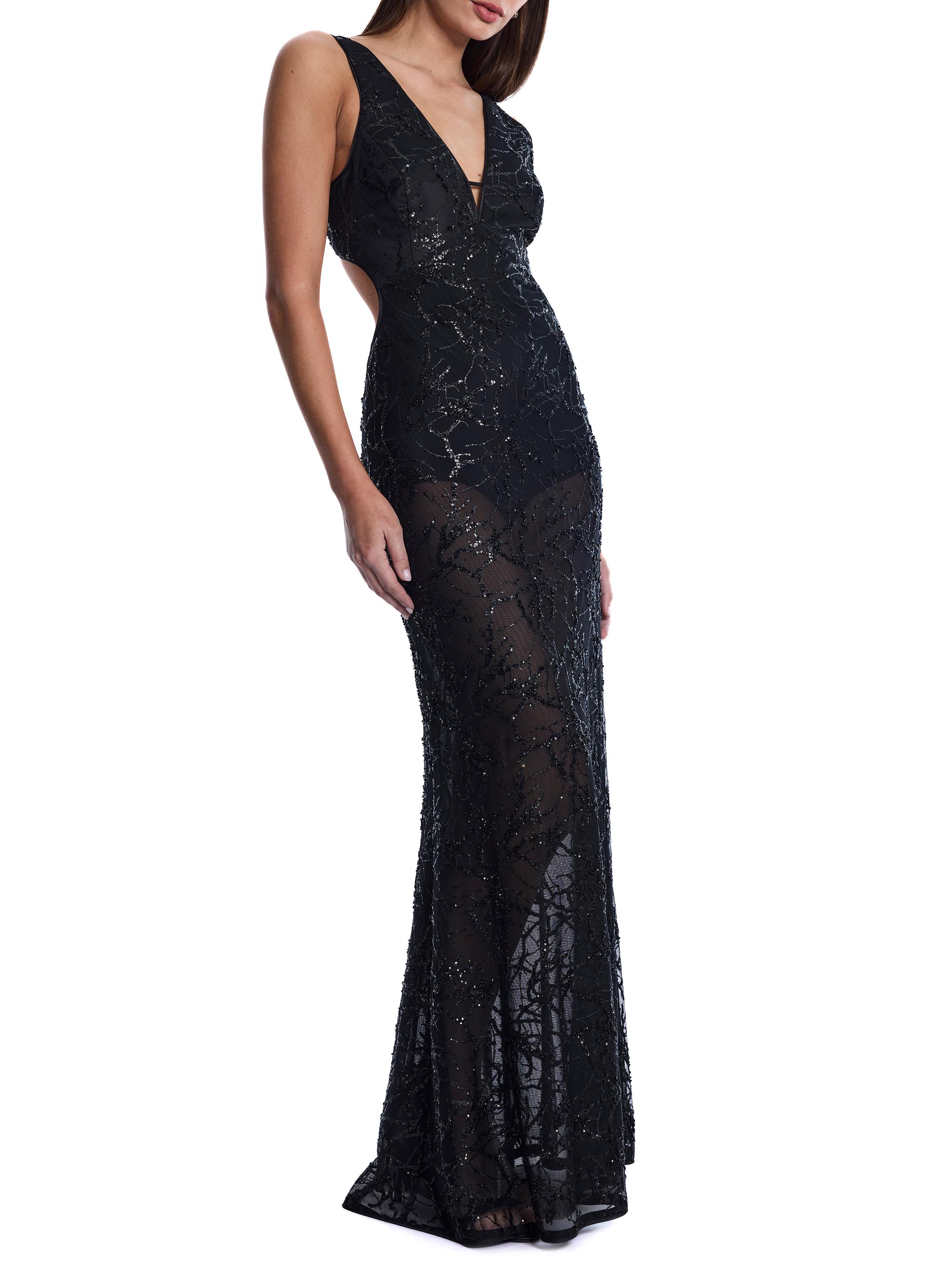 Embellished Cut-Out Gown Black / 2
