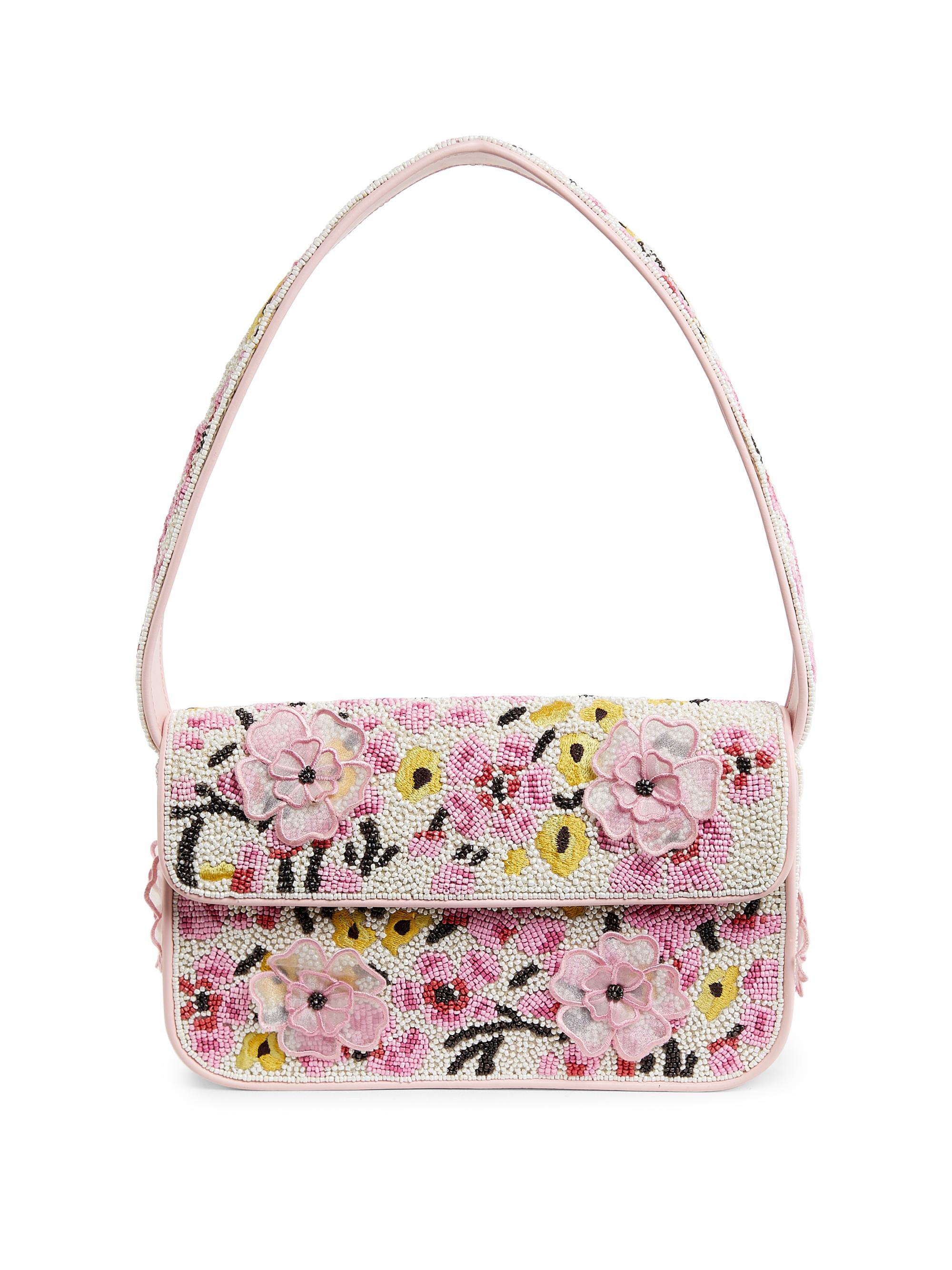 Staud Women's Tommy Floral Beaded Shoulder Bag - Blossom Floral