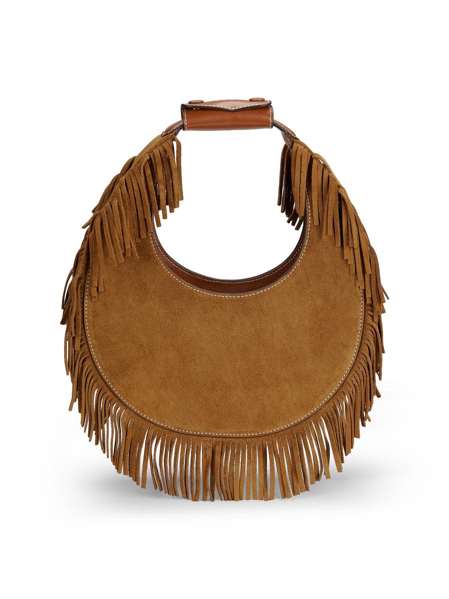 Shop Staud Moon Suede Top Handle Bag | Saks Fifth Avenue