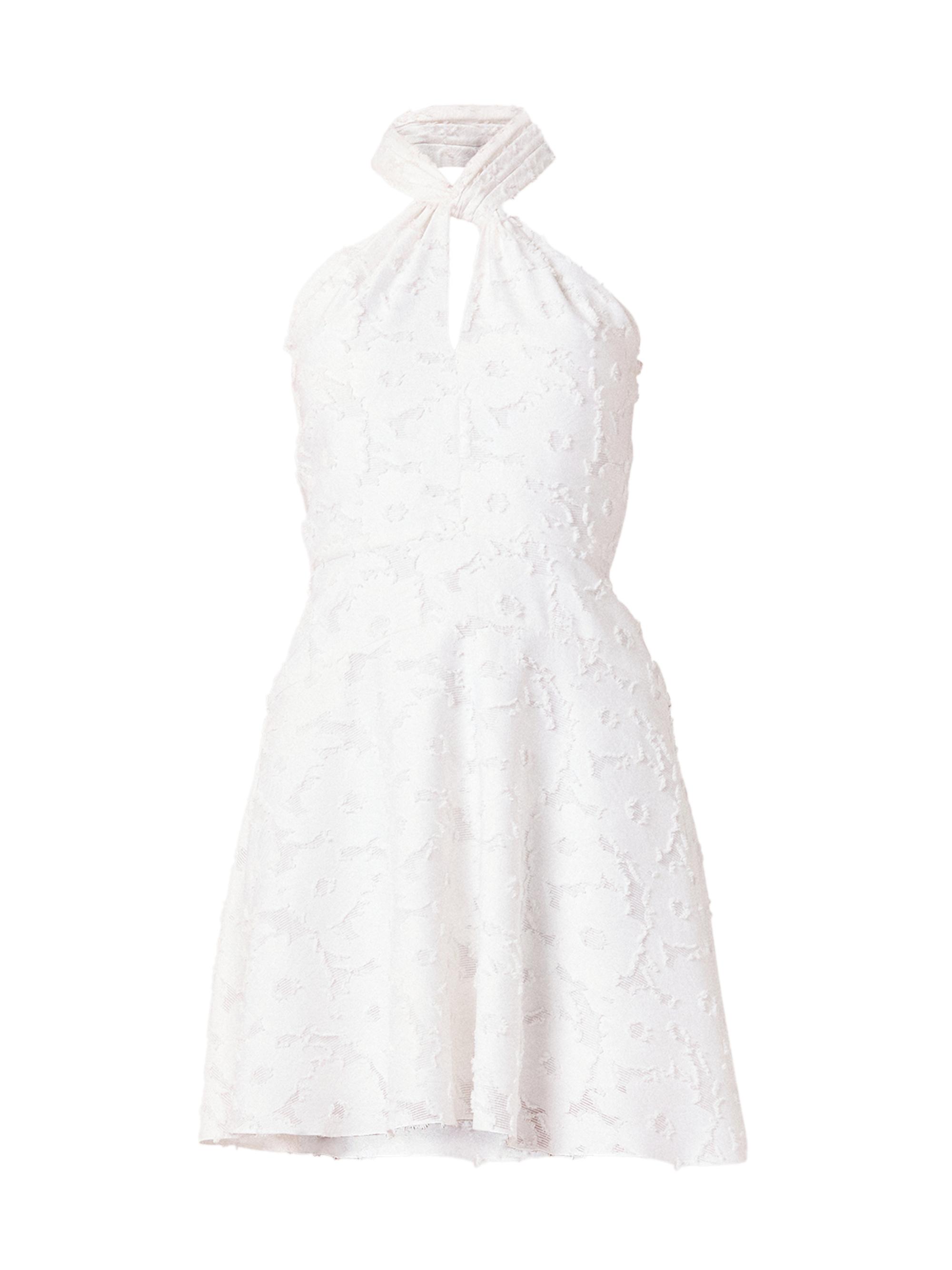 Shoshanna Women's Edwina Burnout Chiffon Halterneck Minidress - Optic