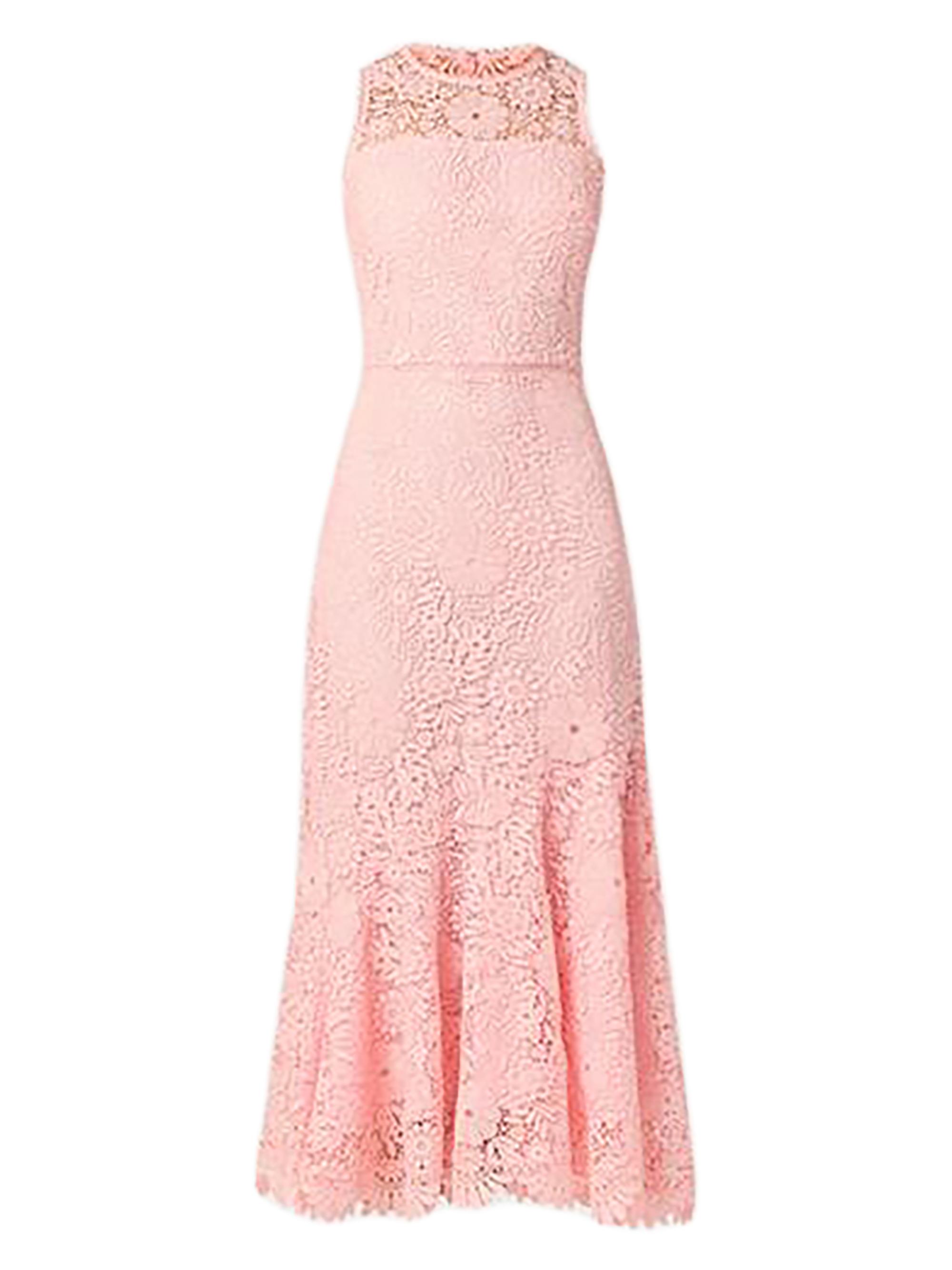 Shoshanna Women's Anamaria Lace Maxi Dress - Peony