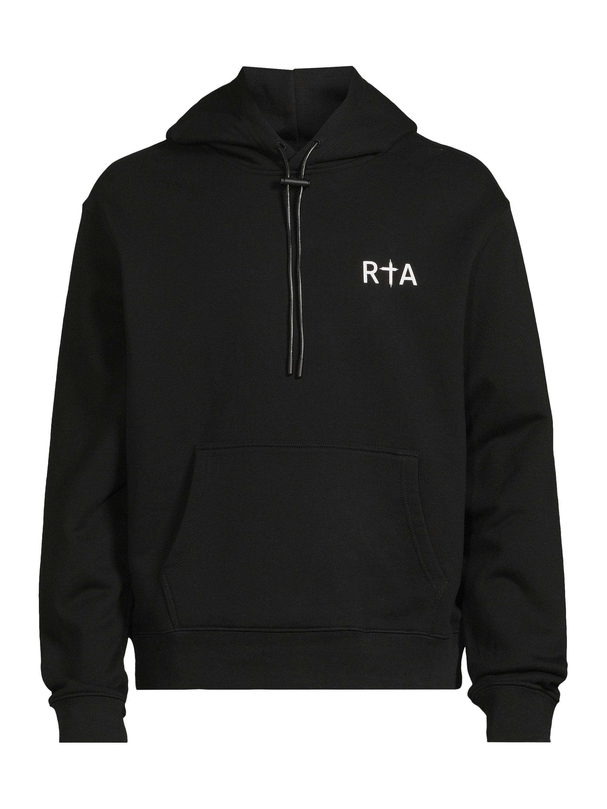 RTA Dion Cross Cotton Hoodie | Saks Fifth Avenue