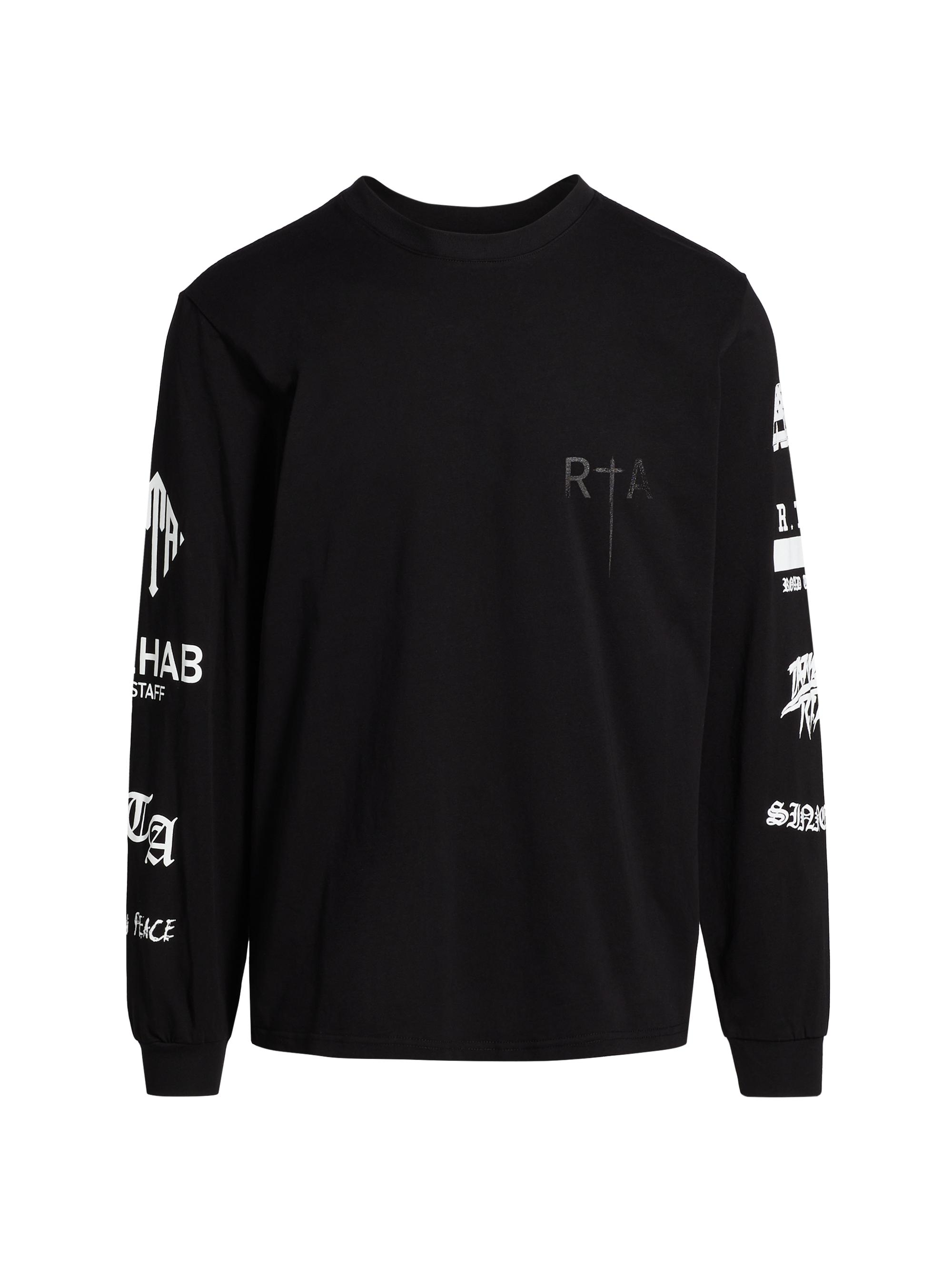 ★DIESEL★ T WESHER LONG SLEEVE T-SHIRT BLACK A127040JNAY9XX Diesel Wesher Layered Cotton Long-Sleeve T-Shirt | Saks