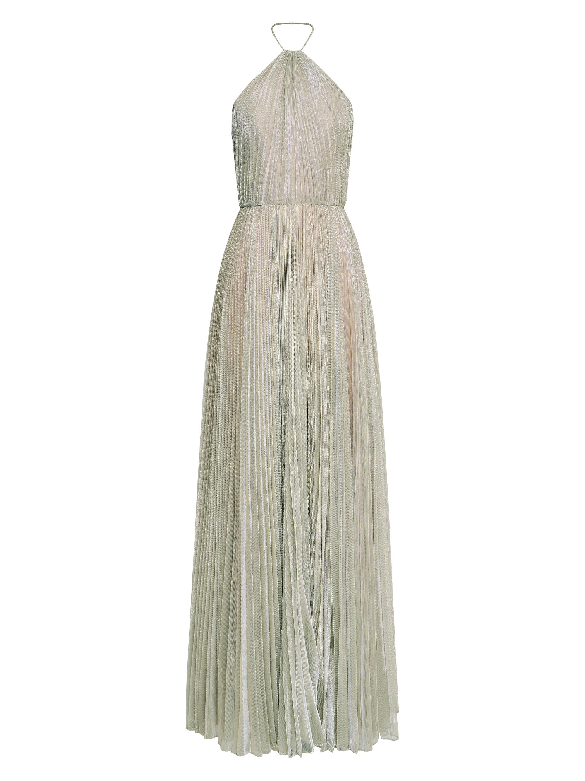 slim fit dress slacks Halston Gown One Shoulder Beaded Evening Dress X-Large / Black