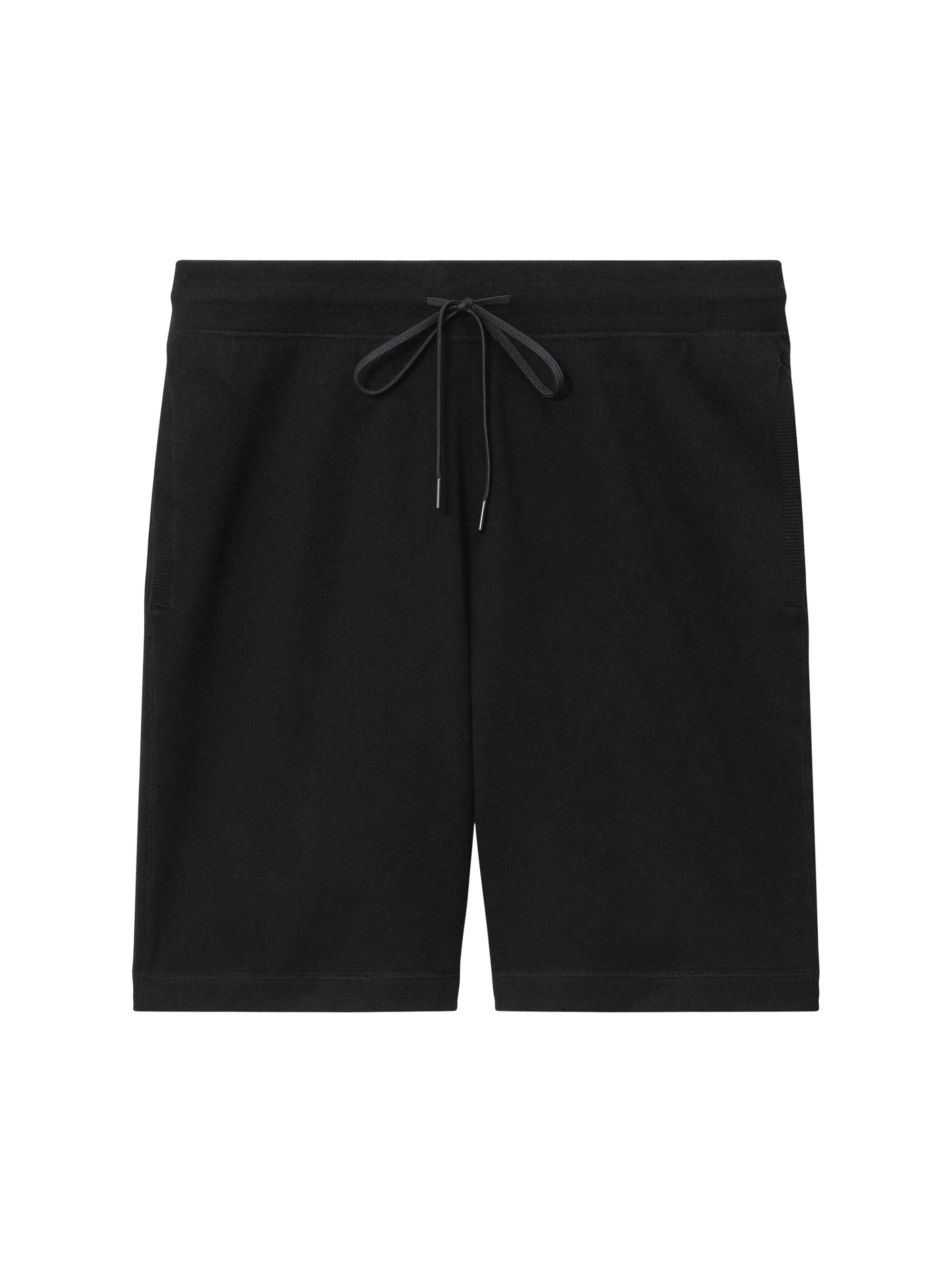 Theory Men's Compact-Knit Sweat Shorts - Melange Grey