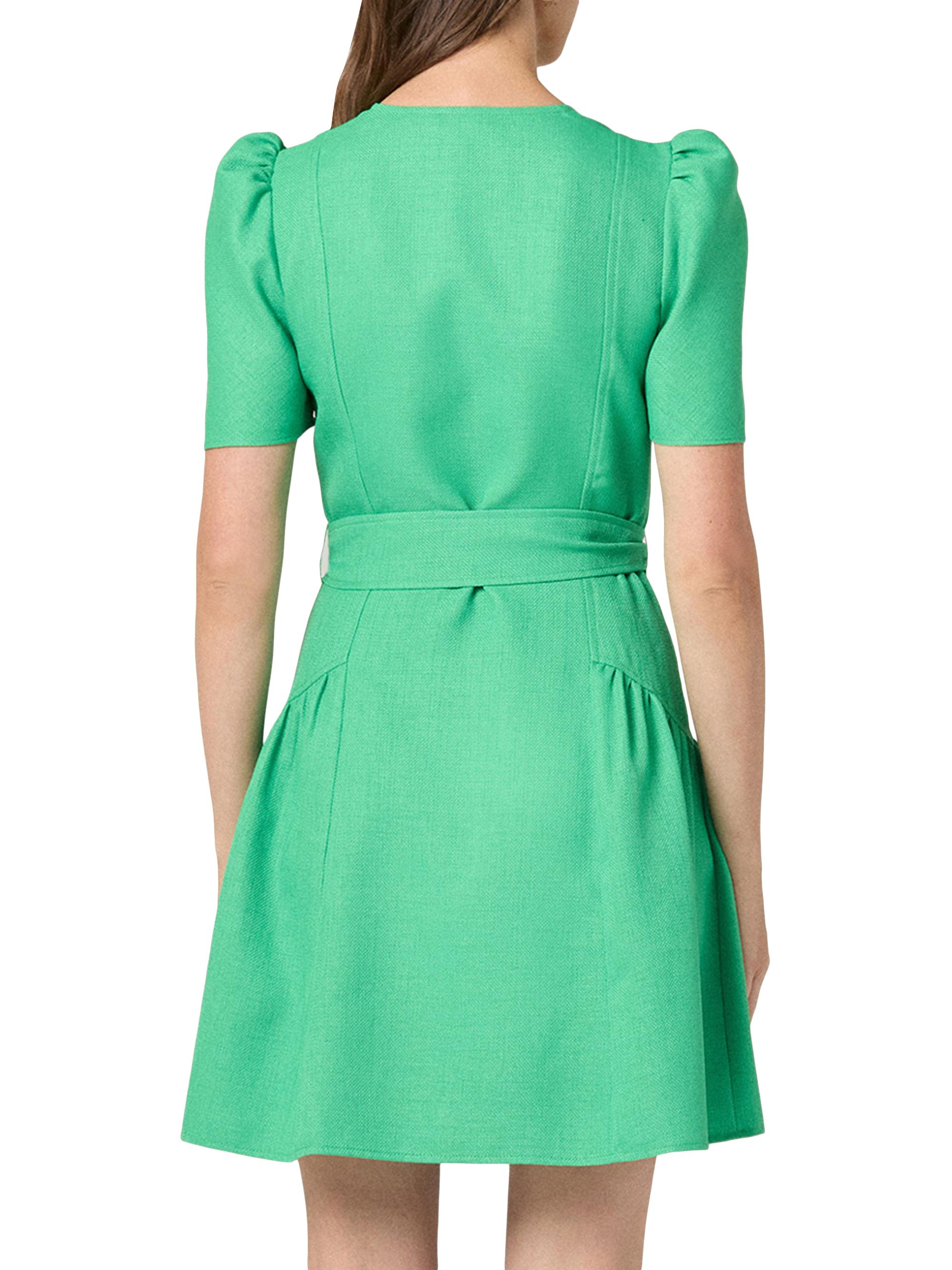 Kenlie Vibrant Green Mini Dress 12 / Spring Green