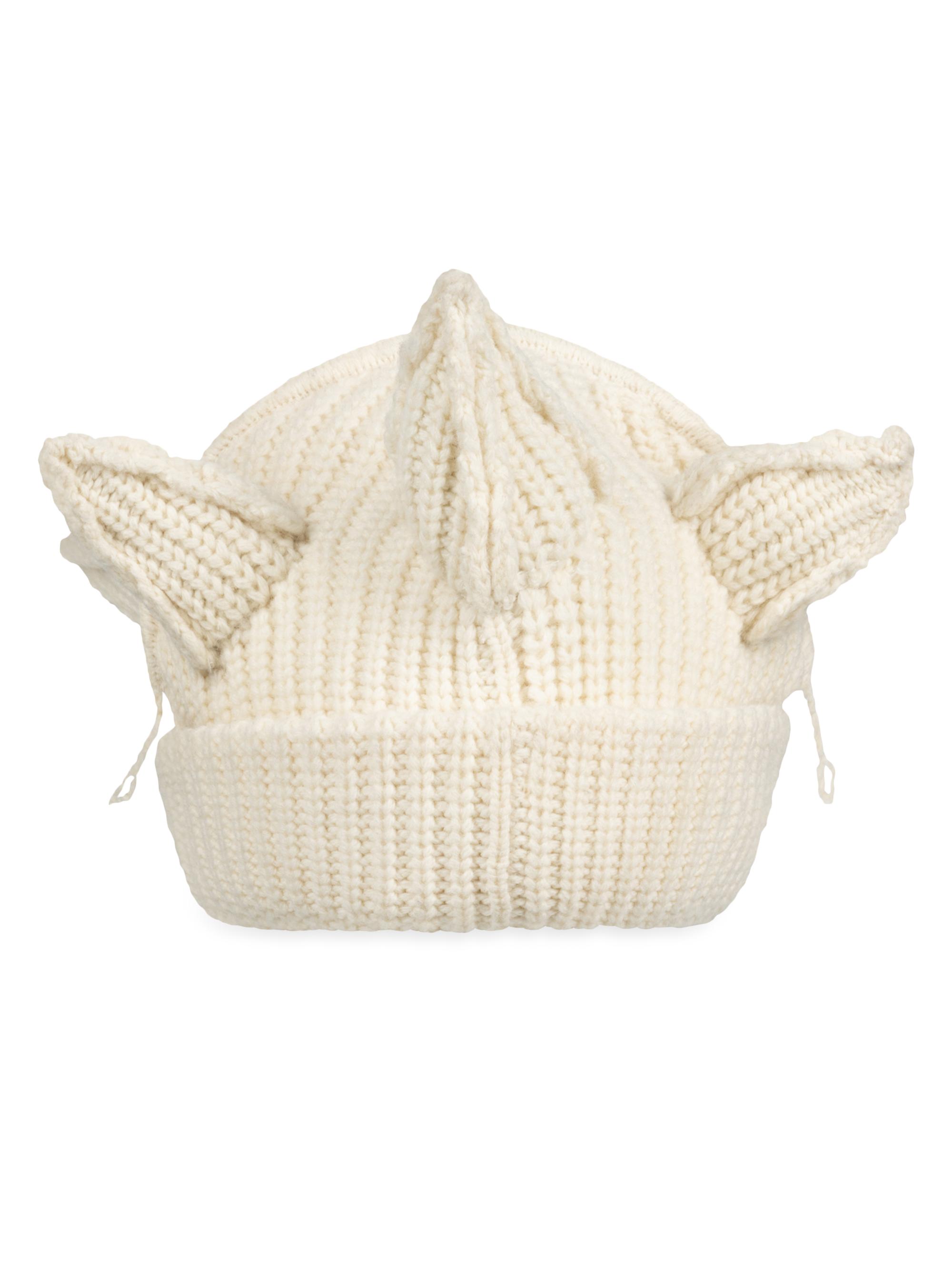 新品未使用⭐︎タグ付　CALME loose fit beanie ivory MOROCCAN TILE BEANIE AT ATELIER DELPHINE