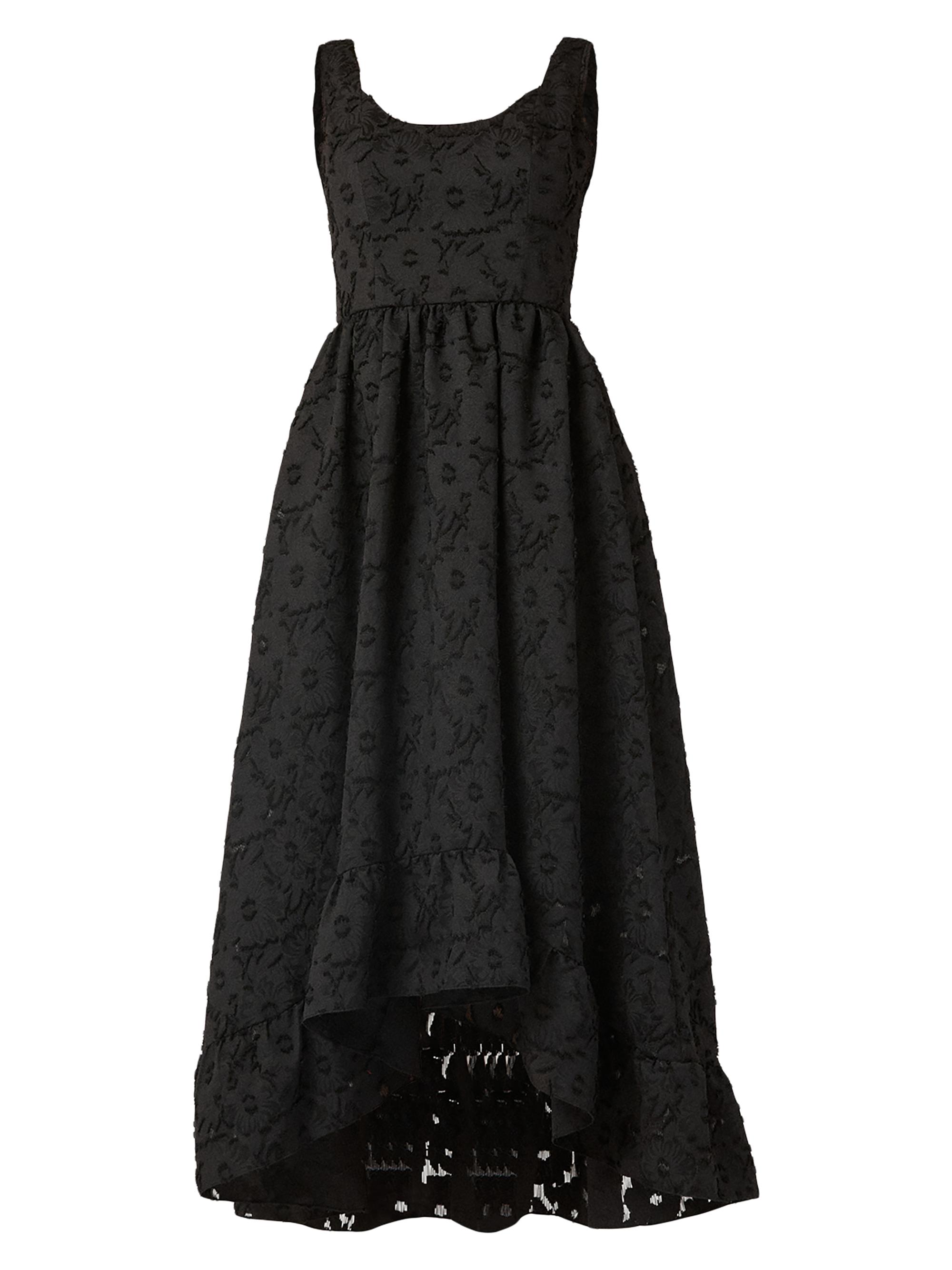 ワンピース maison celon frilly tiered dress BLACK frilly