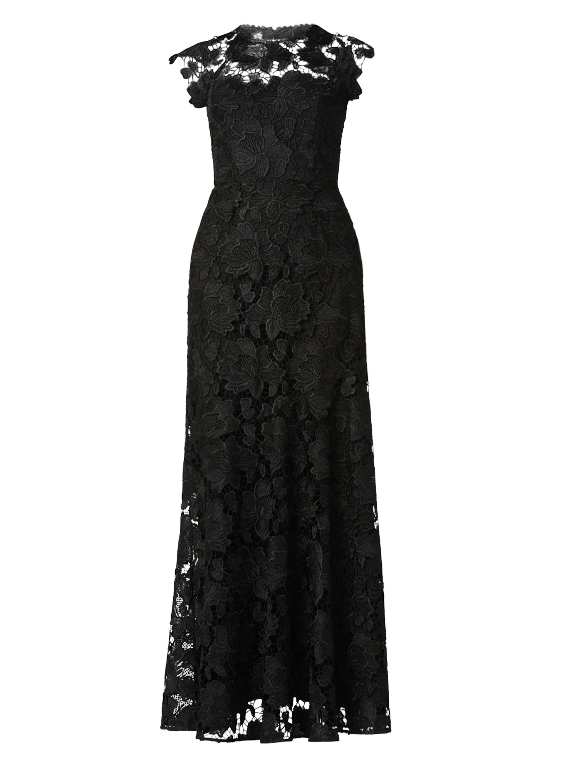 Shoshanna Women's Raven Lace Maxi Dress - Jet