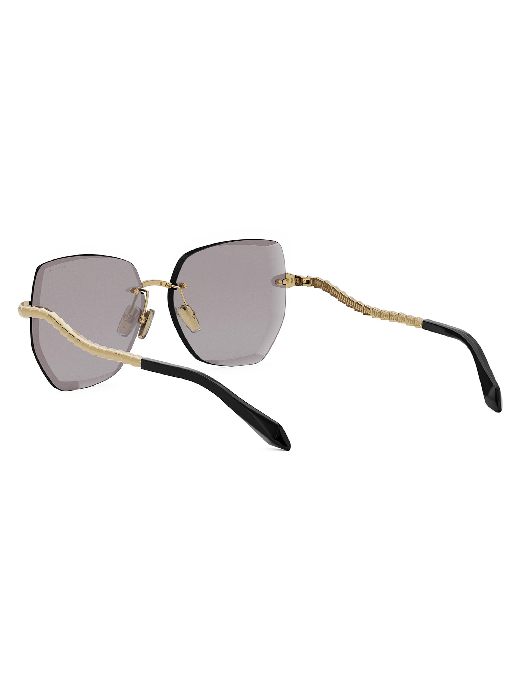 BVLGARI Serpenti Viper 59MM Geometric Sunglasses | Saks Fifth Avenue