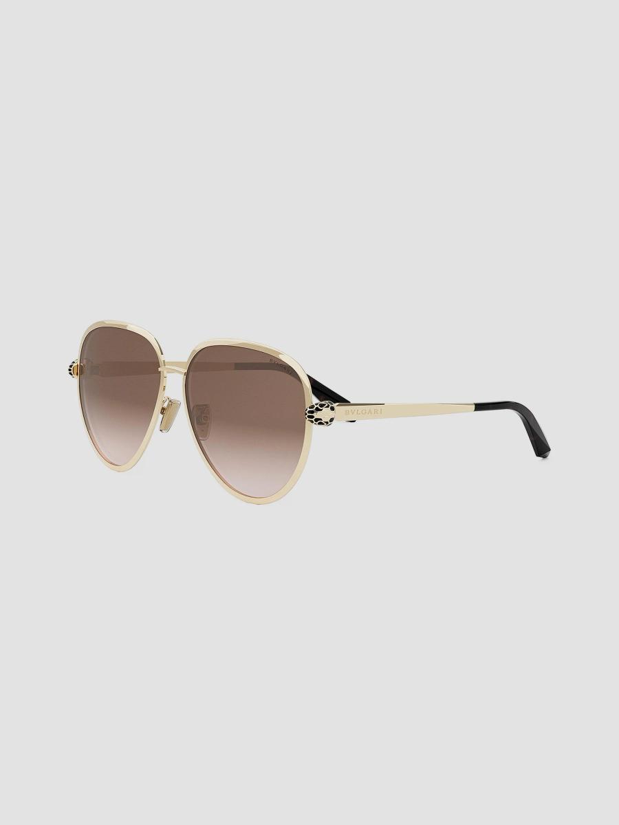BVLGARI Serpenti Forever 59MM Pilot Sunglasses | Saks Fifth  display picture 2