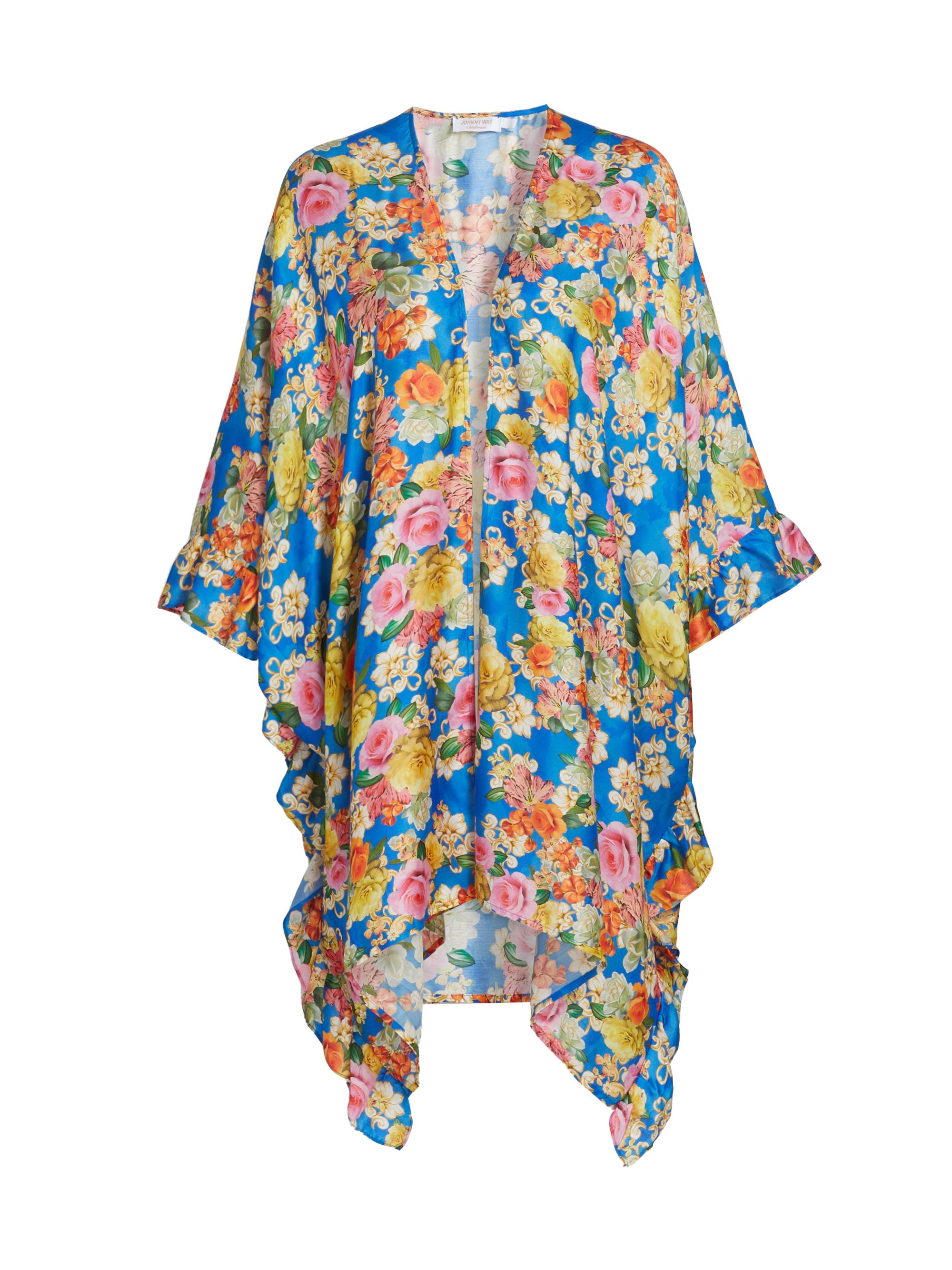 Johnny Was Women's Pauline Short Ruffle Cover-Up Kimono - Pauline