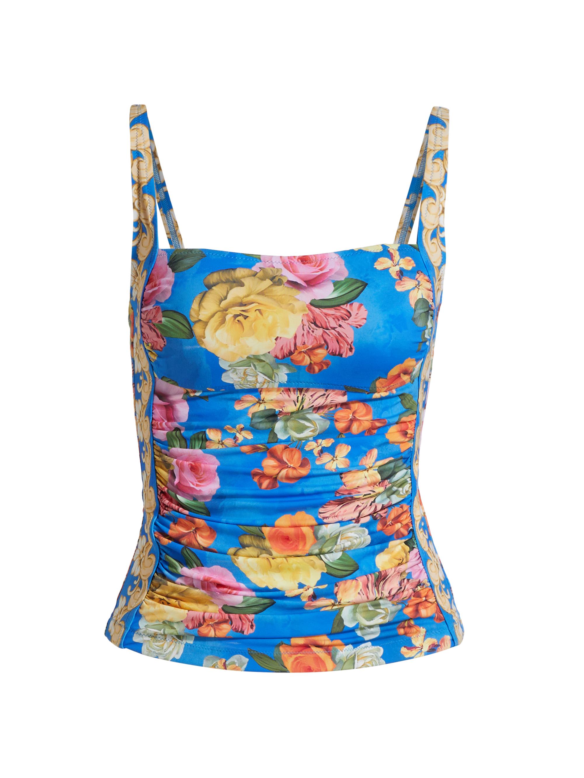Johnny Was Women's Pauline Floral Ruched Tankini - Pauline
