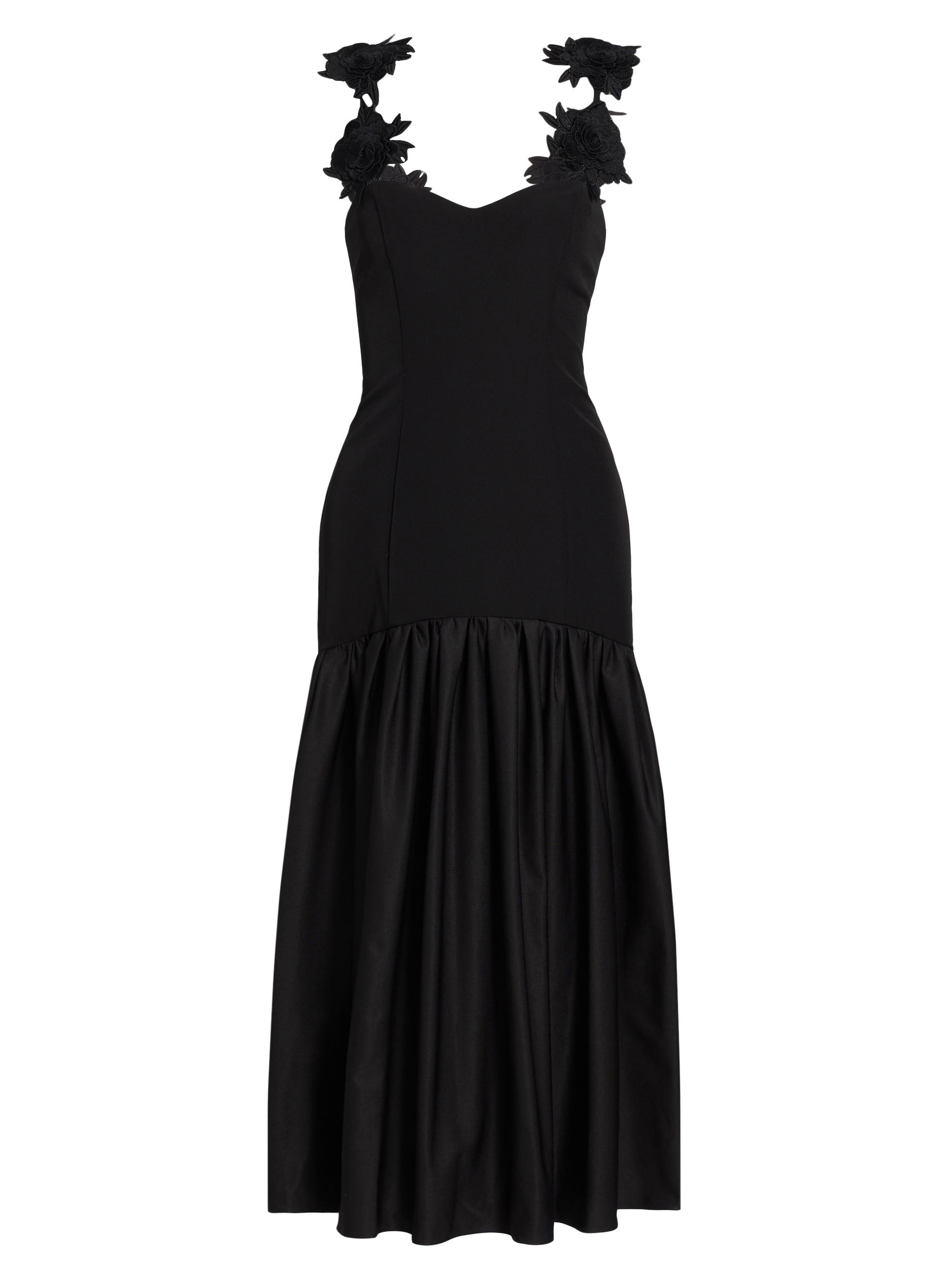 As It May Women's Esme Crepe Midi-Dress - Black