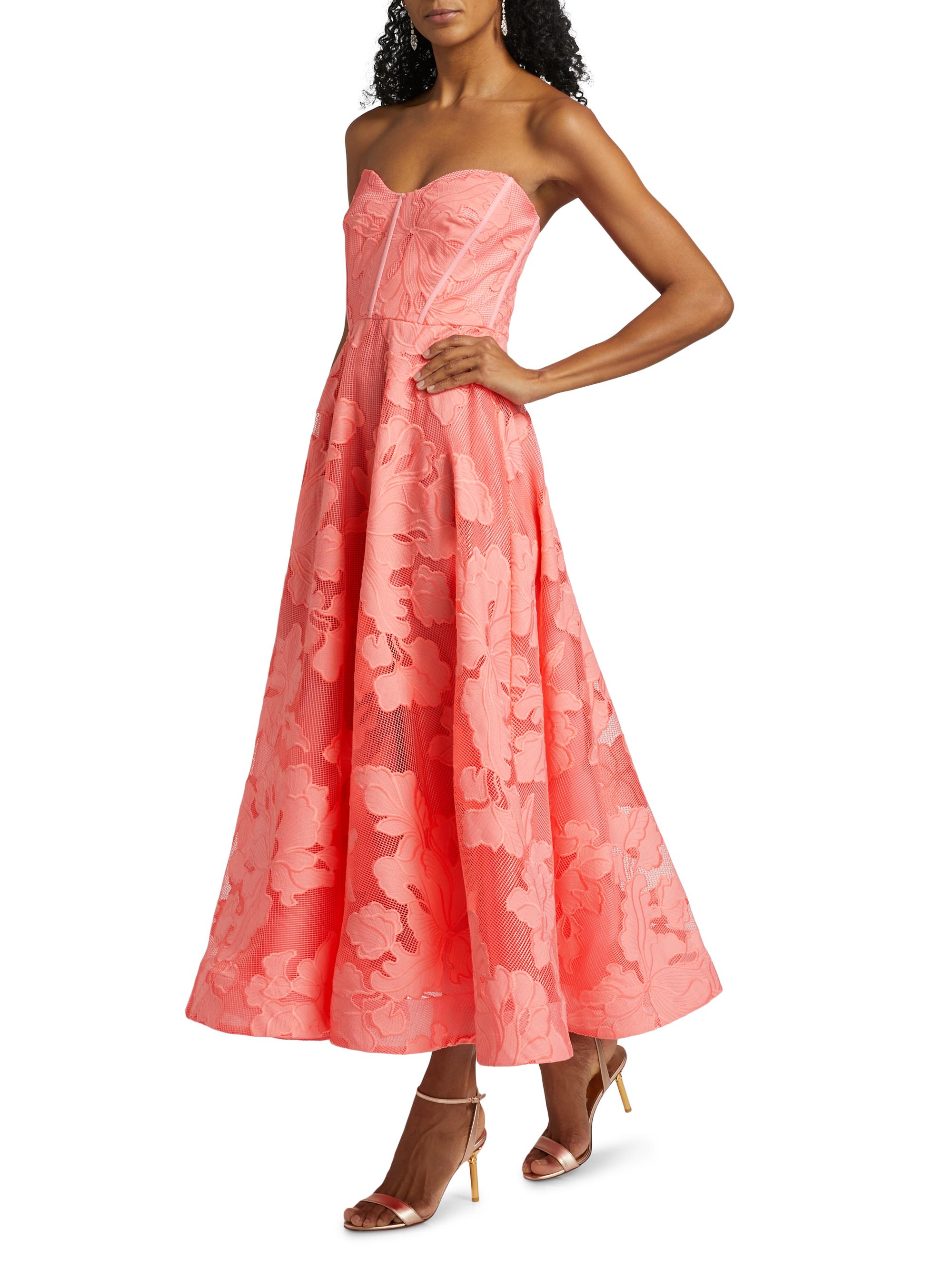 As It May Women's Desi Floral Lace Maxi-Dress - Rose Quartz - Size XL