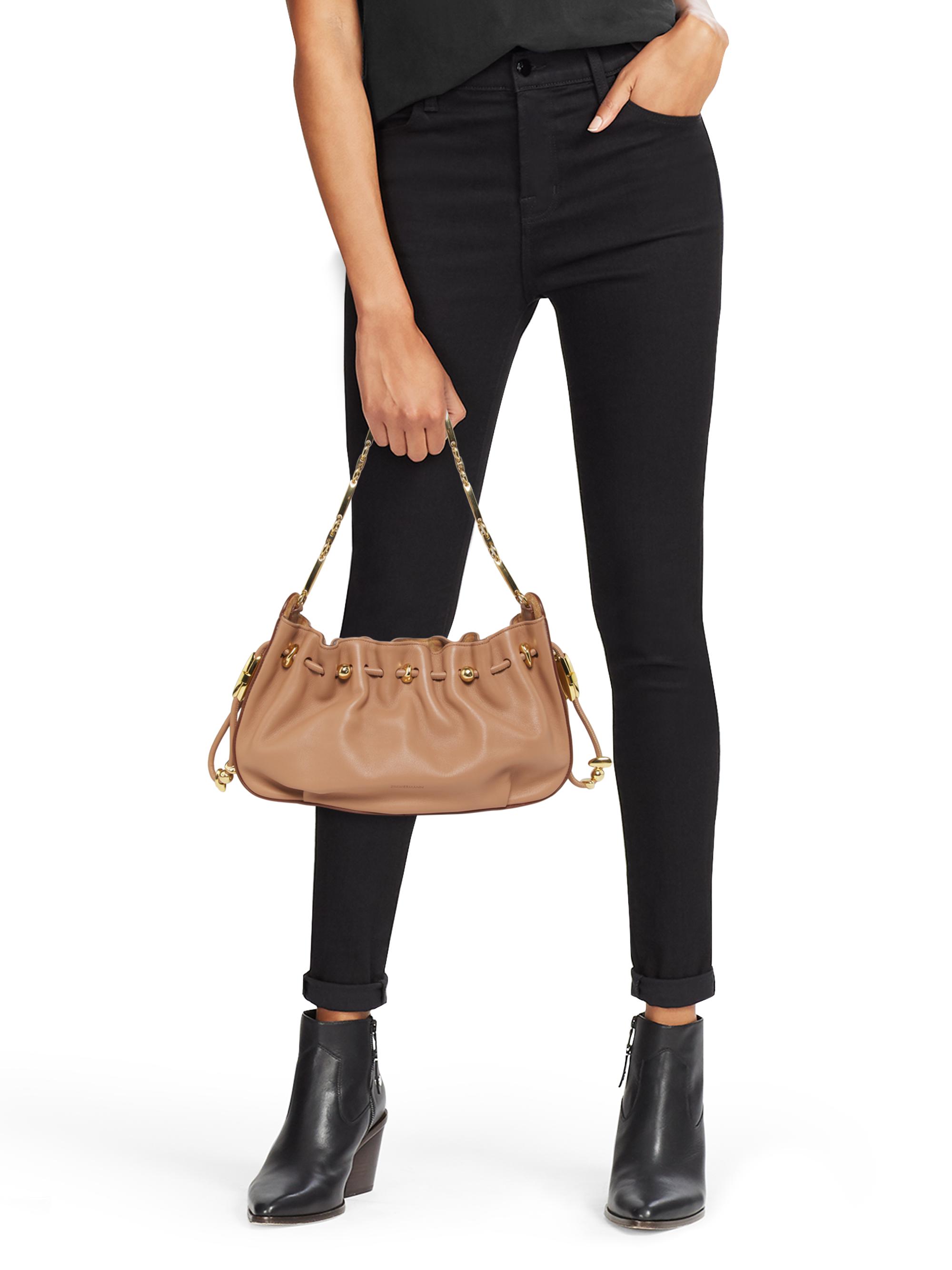 Zimmermann Halcyon Leather Chain Shoulder Bag | Saks Fifth Avenue