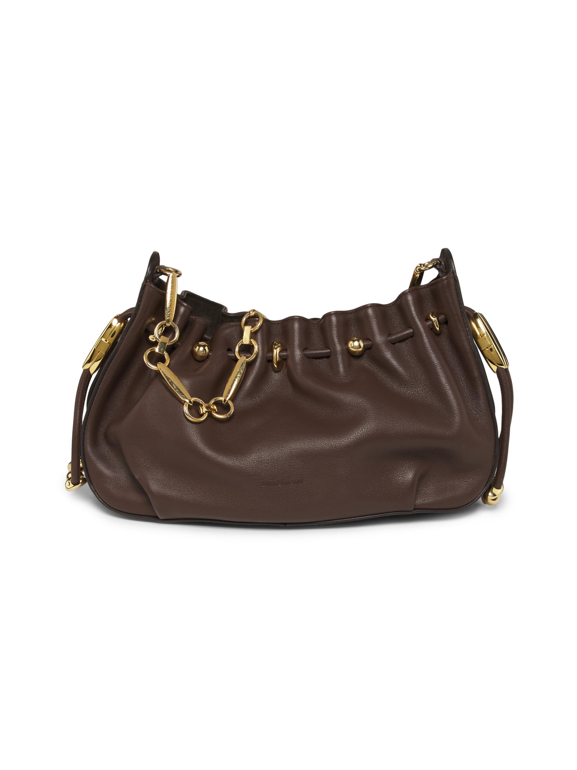 Zimmermann Women's Halcyon Leather Chain Shoulder Bag - Coffee