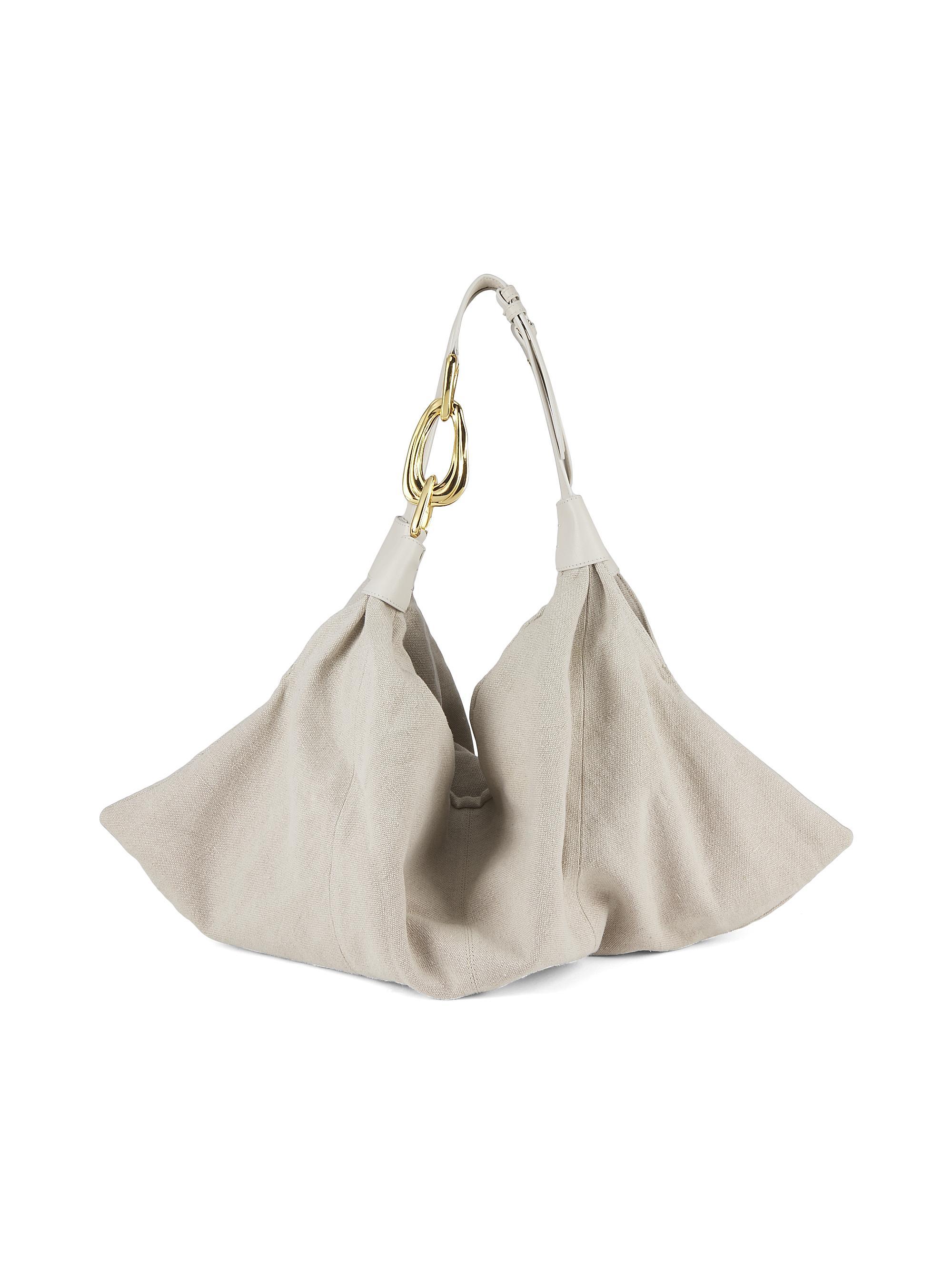Zimmermann Women's  Trampoline Suede Hobo Bag - Natural | Thumbnail 7