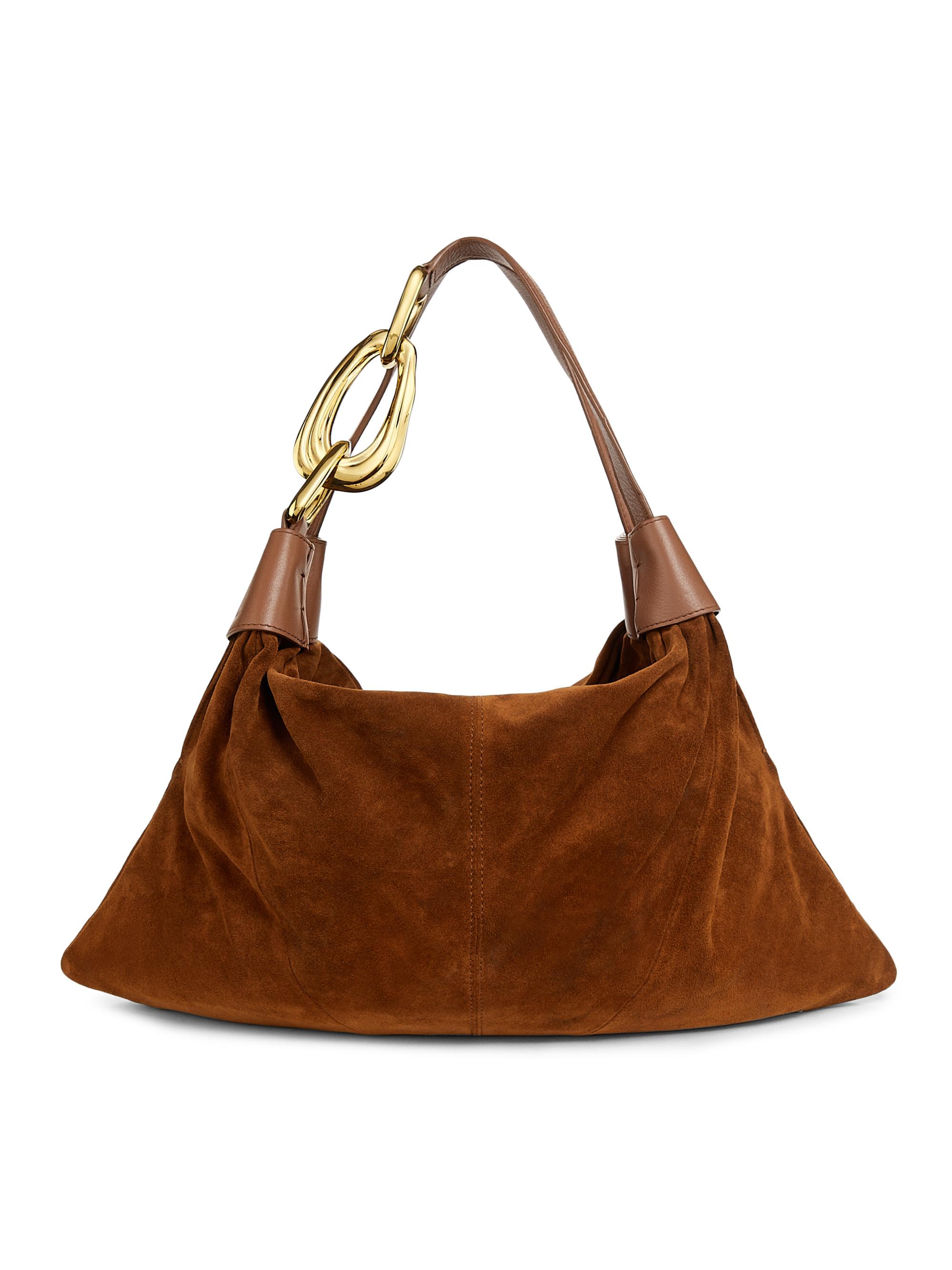 Zimmermann Women's  Trampoline Suede Hobo Bag - Tan