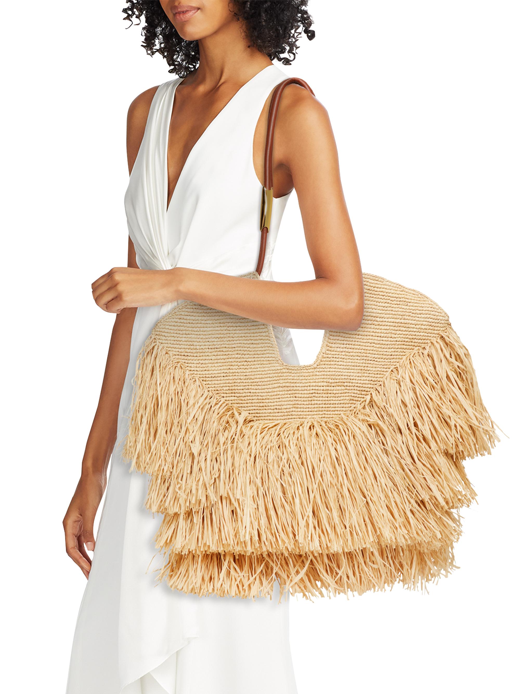 Zimmermann Medium Goldentime Fringe Tote Bag | Saks Fifth Avenue