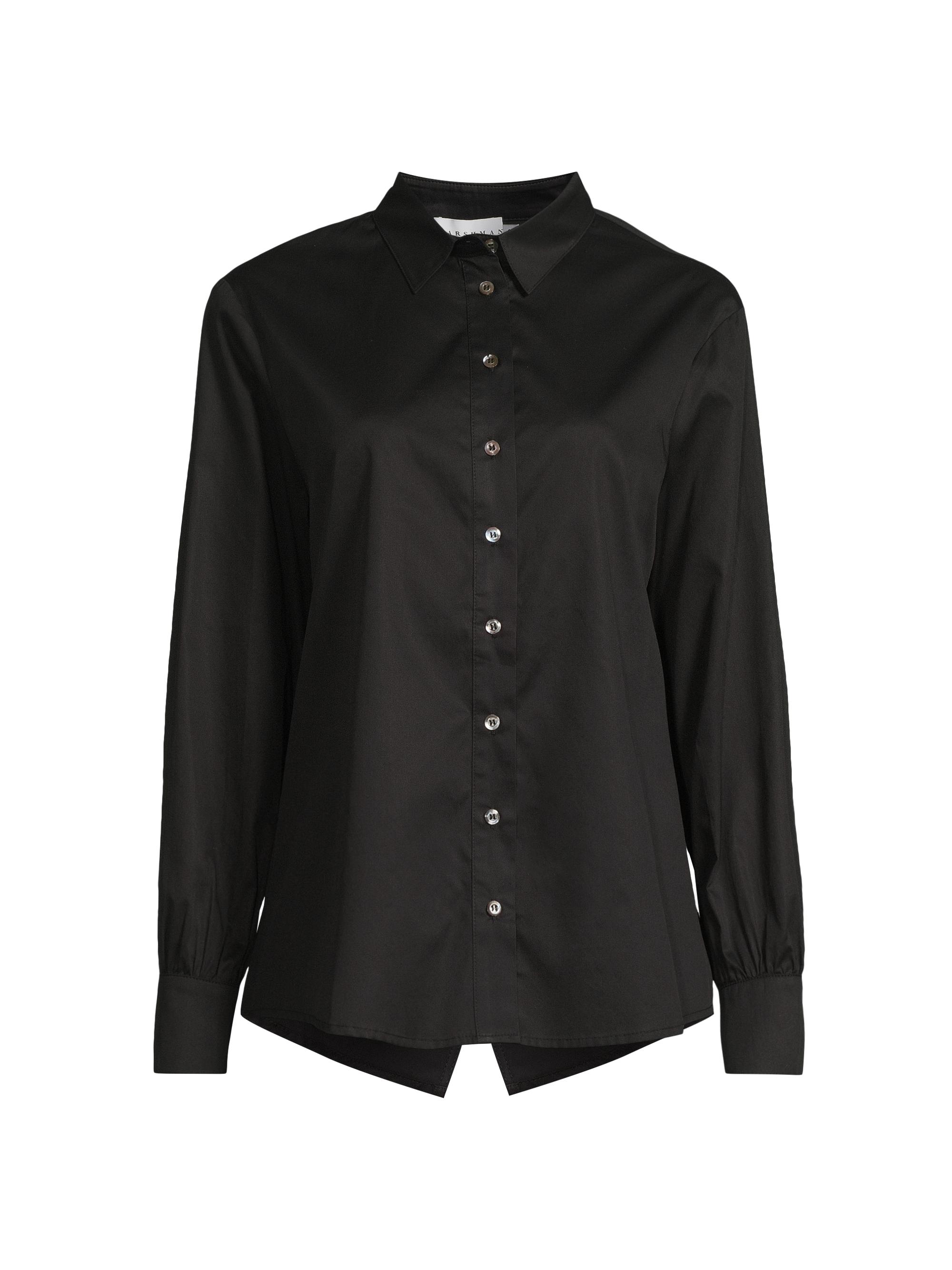 Harshman Women's Franklin Button-Front Shirt - Black