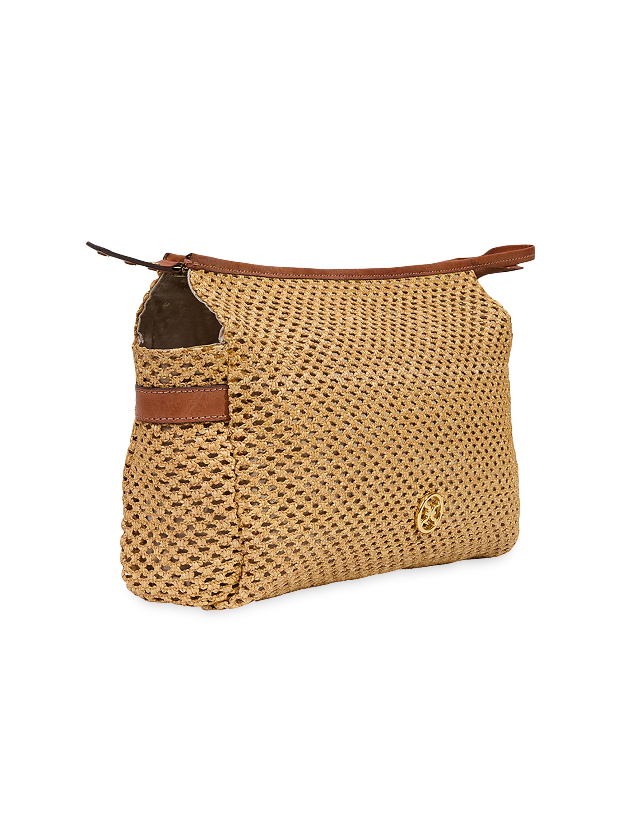 ViX by Paula Hermanny Women's Mari Necessaire Raffia Clutch - Natural