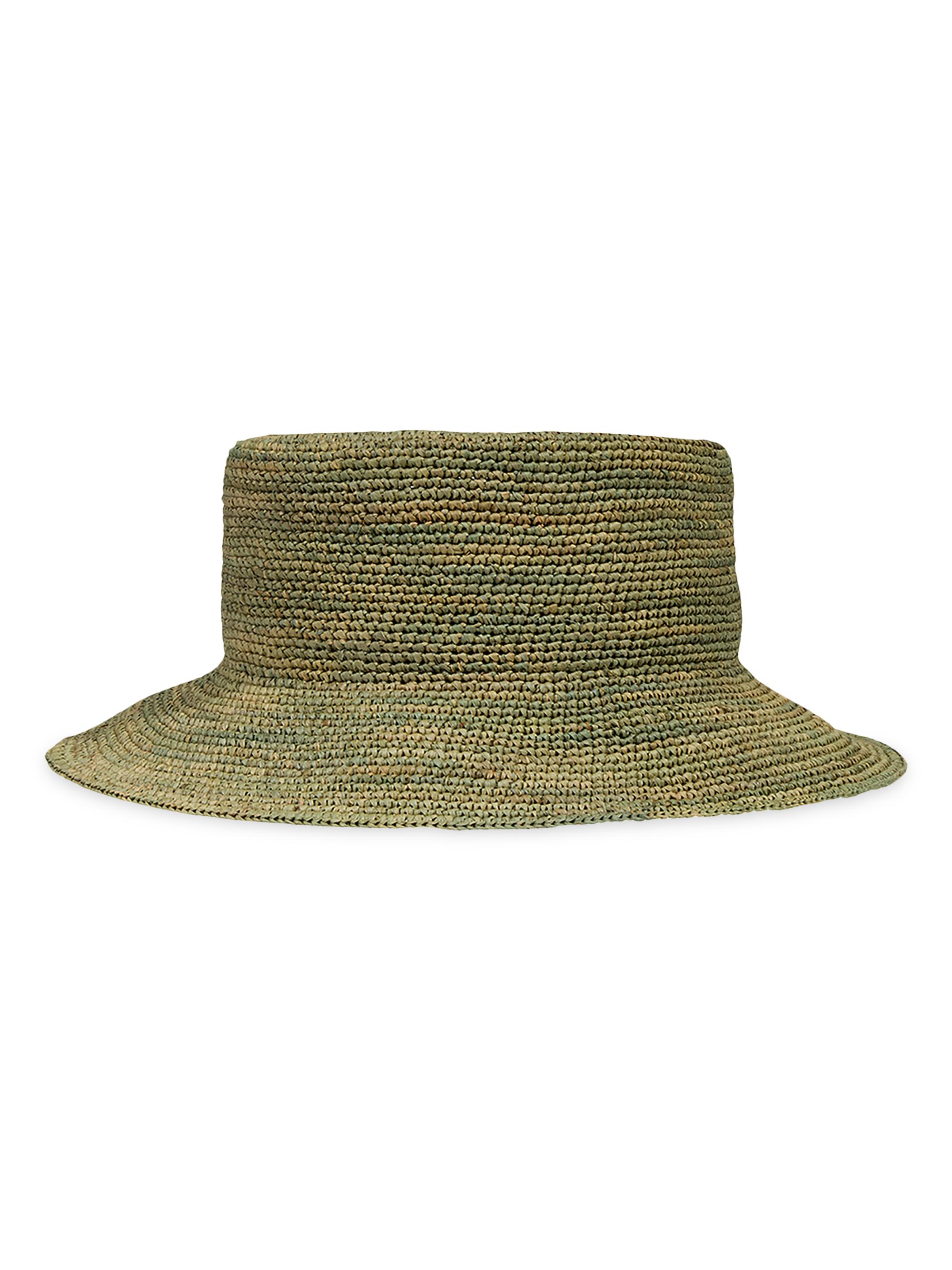 ViX by Paula Hermanny Women's Raffia Bucket Hat - Green