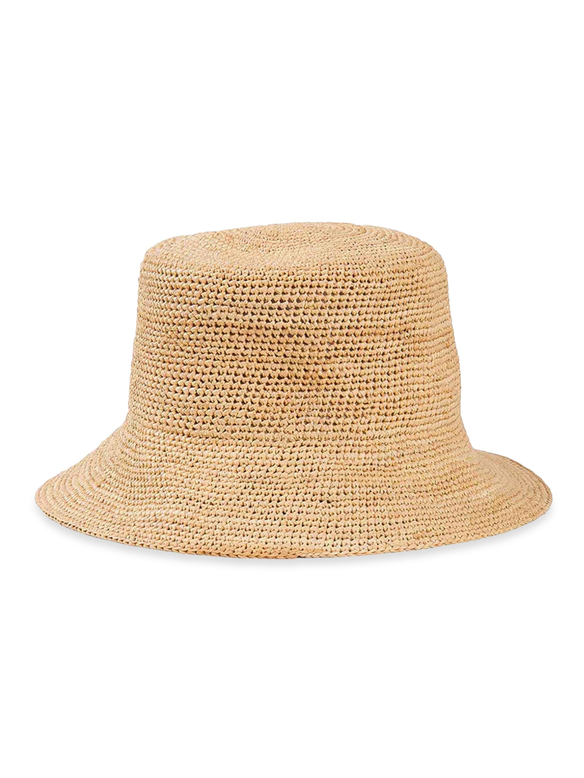 ViX by Paula Hermanny Women's Star Raffia Bucket Hat - Natural