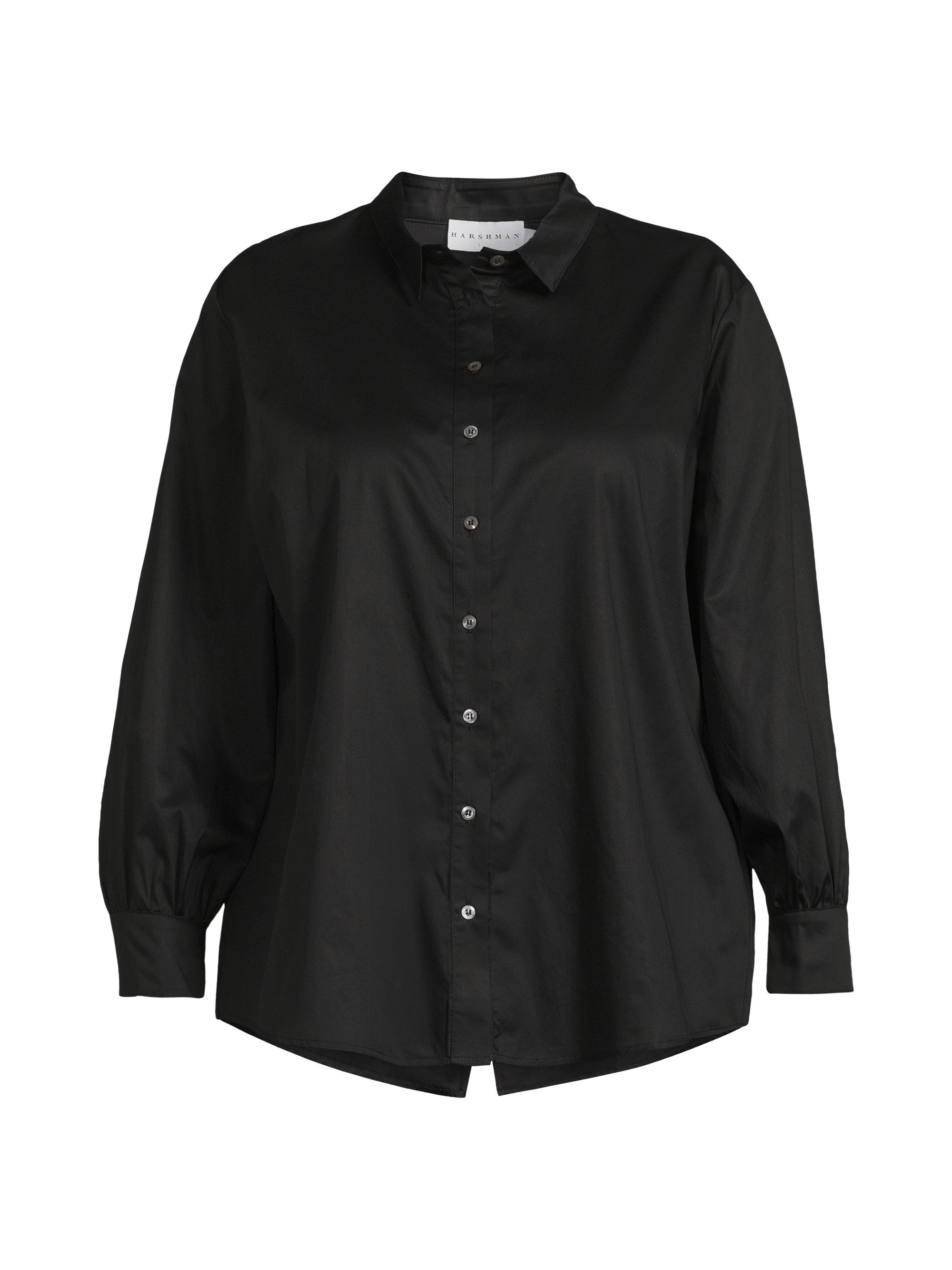 Harshman Women's Plus Franklin Shirt - Black