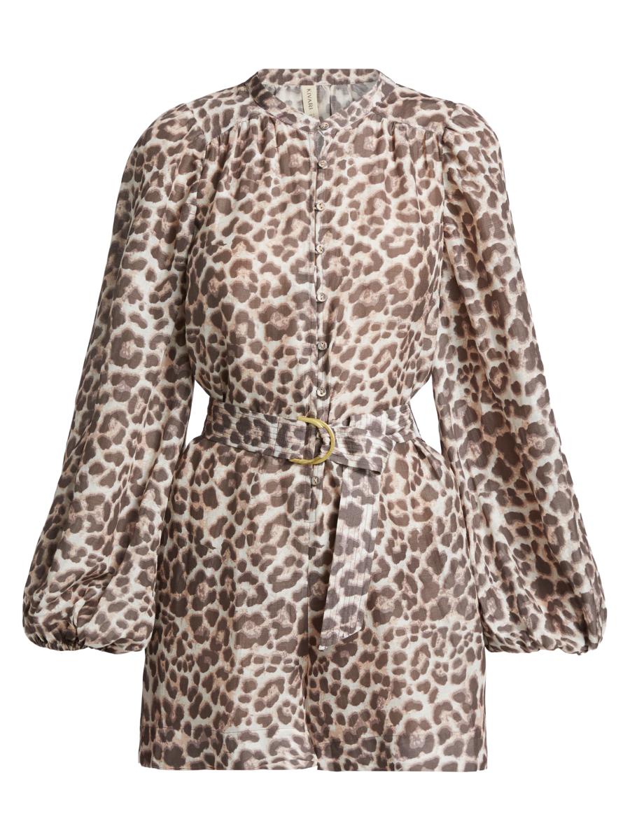 Kivari Women's Reese Leopard Romper