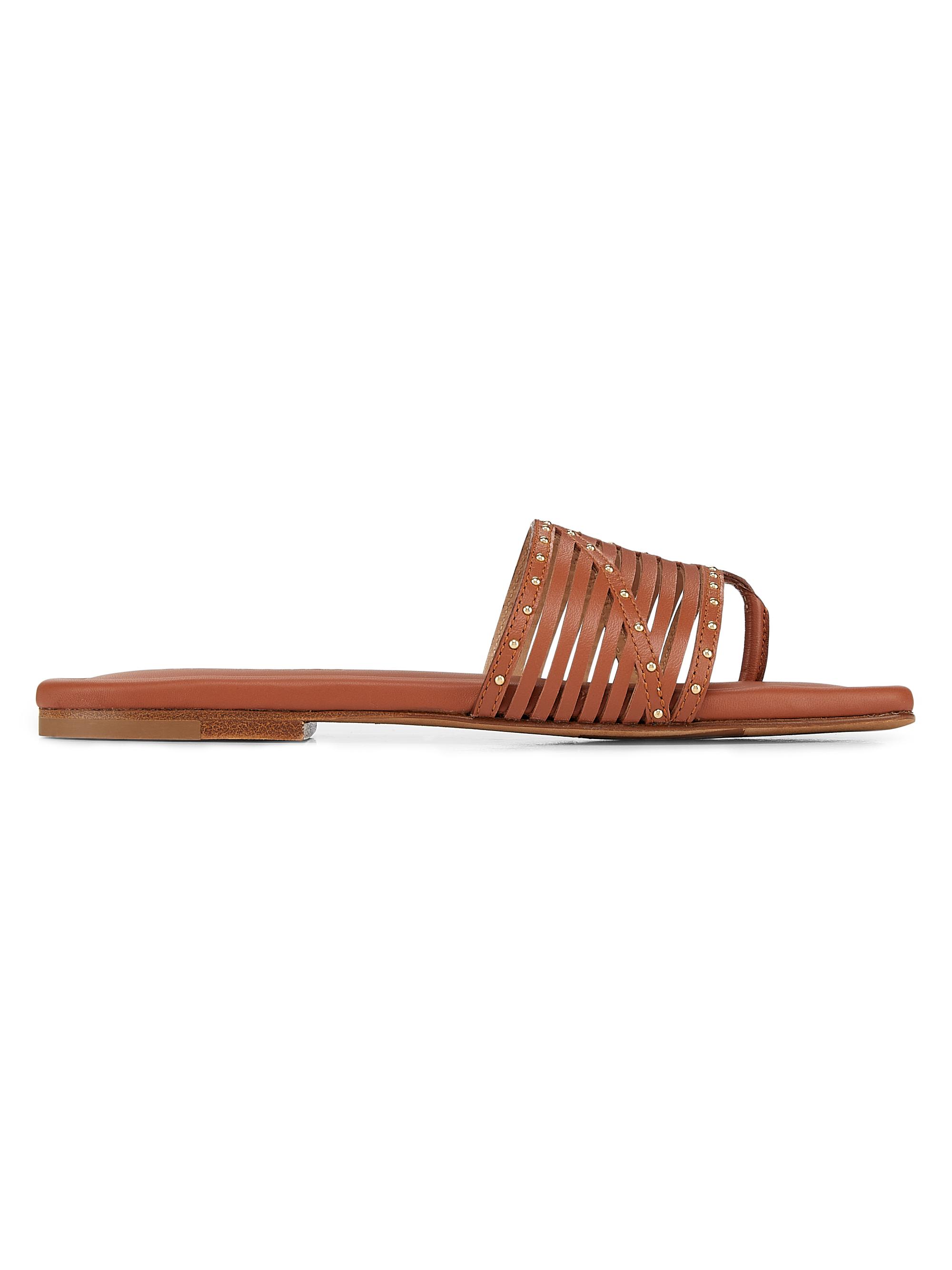 Ulla Johnson Women's Naomi Sandal Studded Leather Sandals - Rust Copper