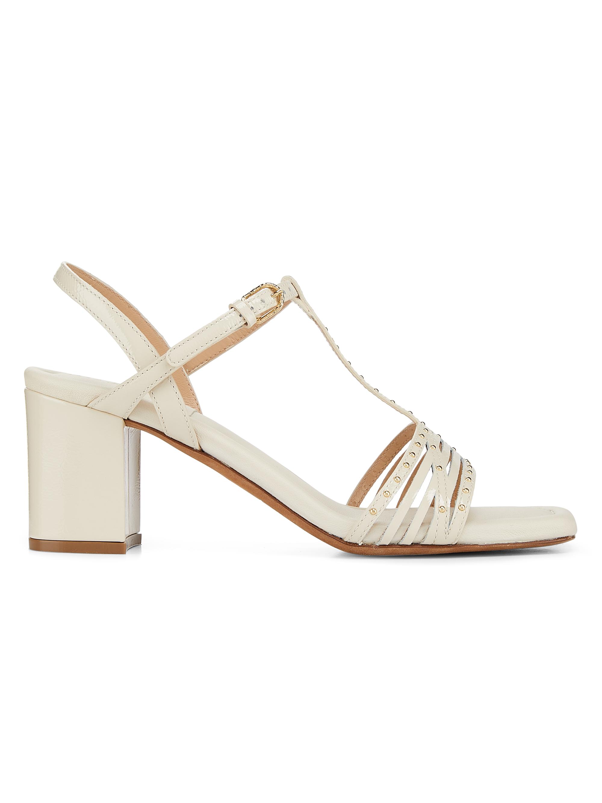 Ulla Johnson Nina Mid Heel 70MM Studded Leather Sandals