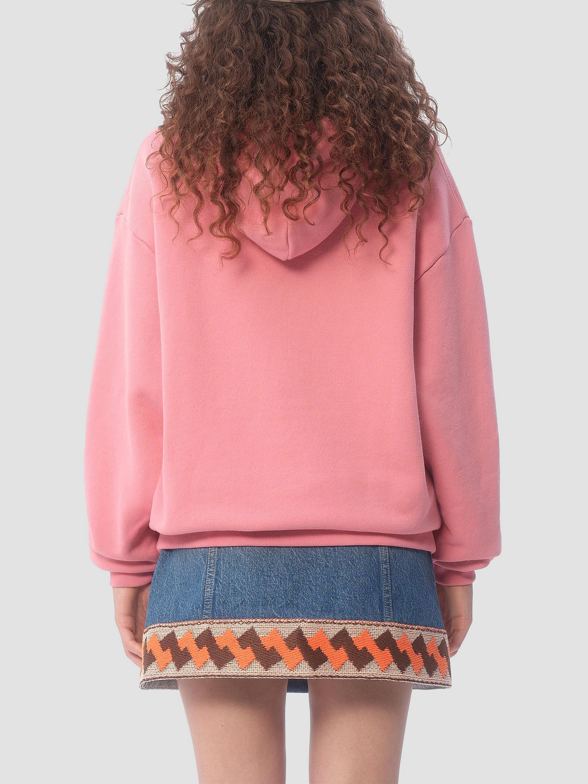 Valentino Garavani Women's Sweatshirt in Jersey Cotton Sweatshirt with Chez Valentino Print - Pink | Thumbnail 4