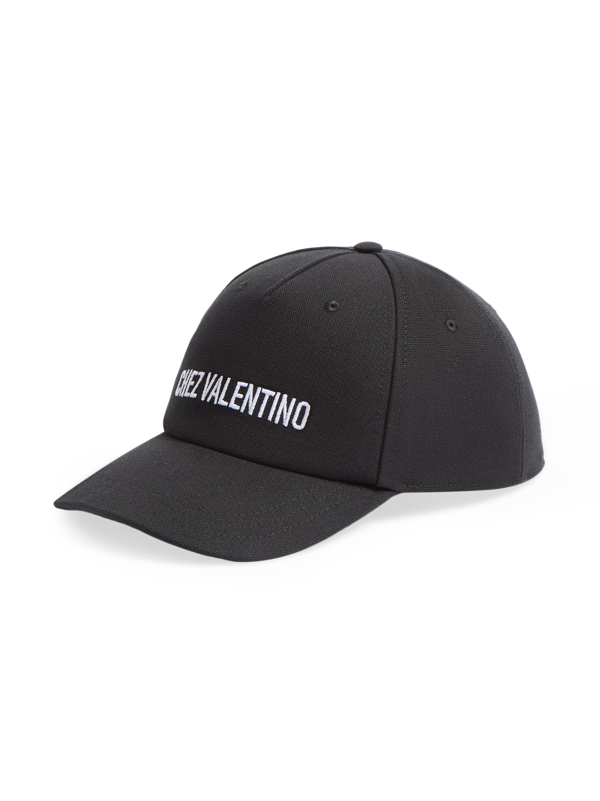 ゆ*ご様 VALENTINO ブラックキャップ ロゴ入り サイズL 580mm VALENTINO（ヴァレンティノ）キャップ 黒 サイズ:S メンズ