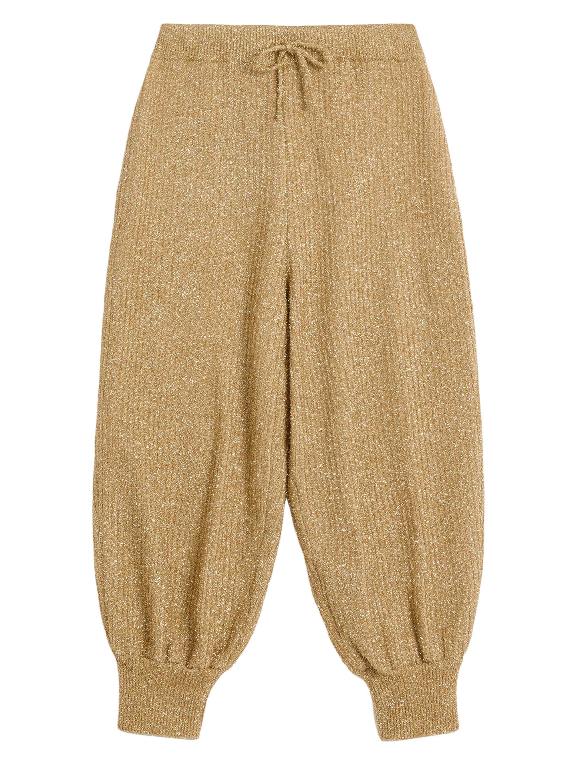 Valentino Garavani Women's Lurex Knit Pants - Beige