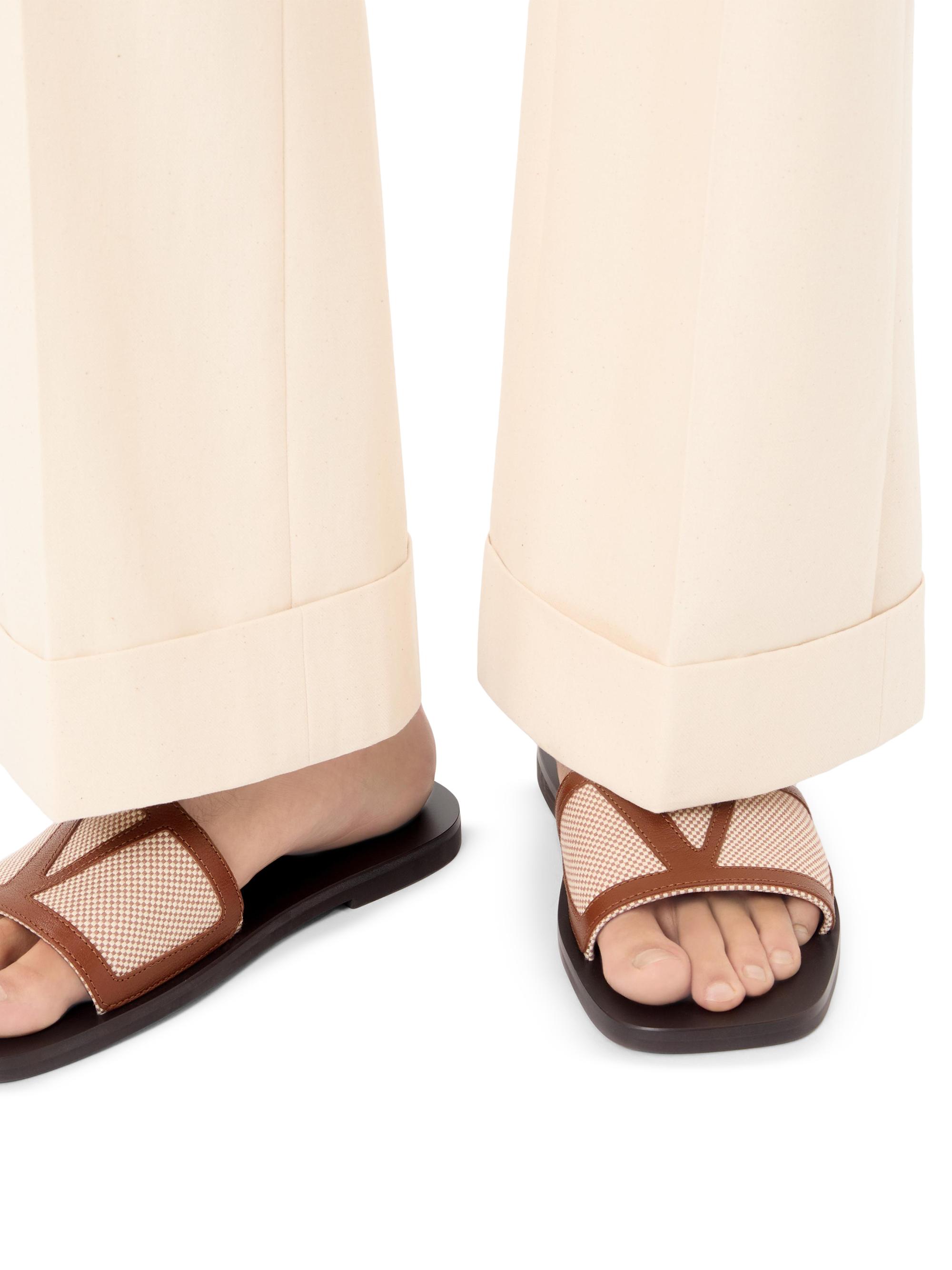 Valentino Garavani Viva Superstar Slide Sandals in Canvas