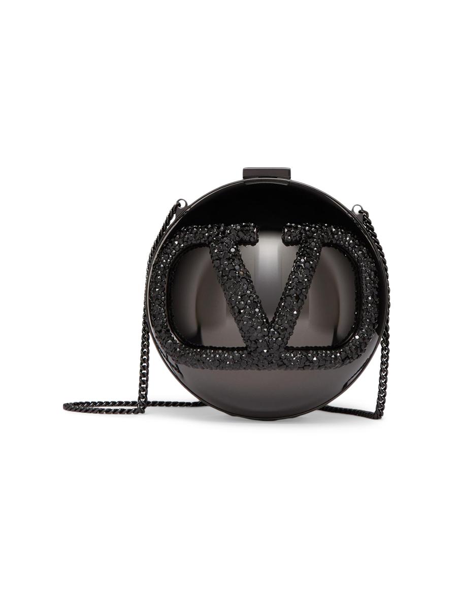 Valentino Garavani VLogo Signature Metal and Rhinestone