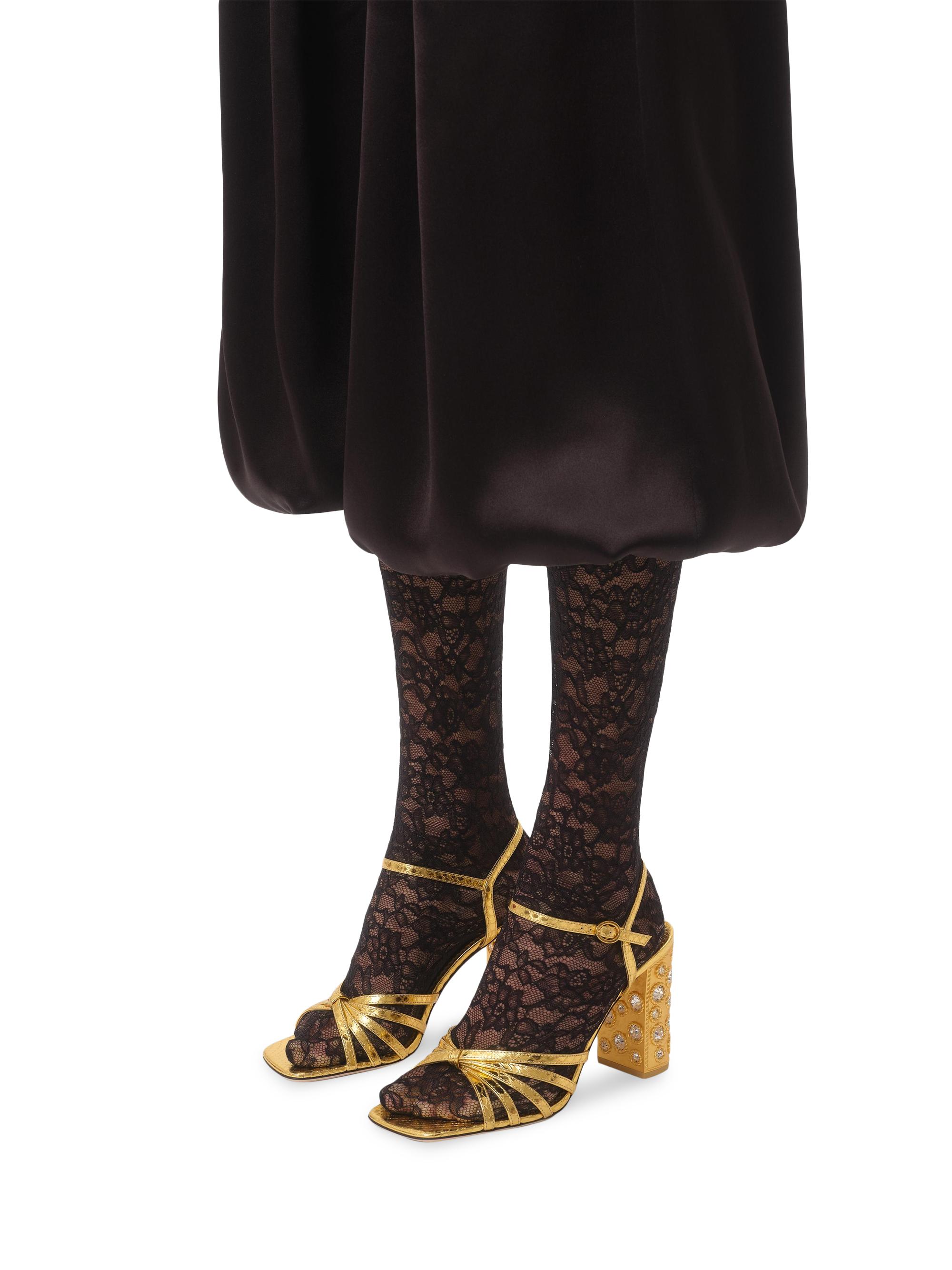 ヴァレンティノ38 Valentino Garavani Preshoes Sandals in Laminated Ayers with