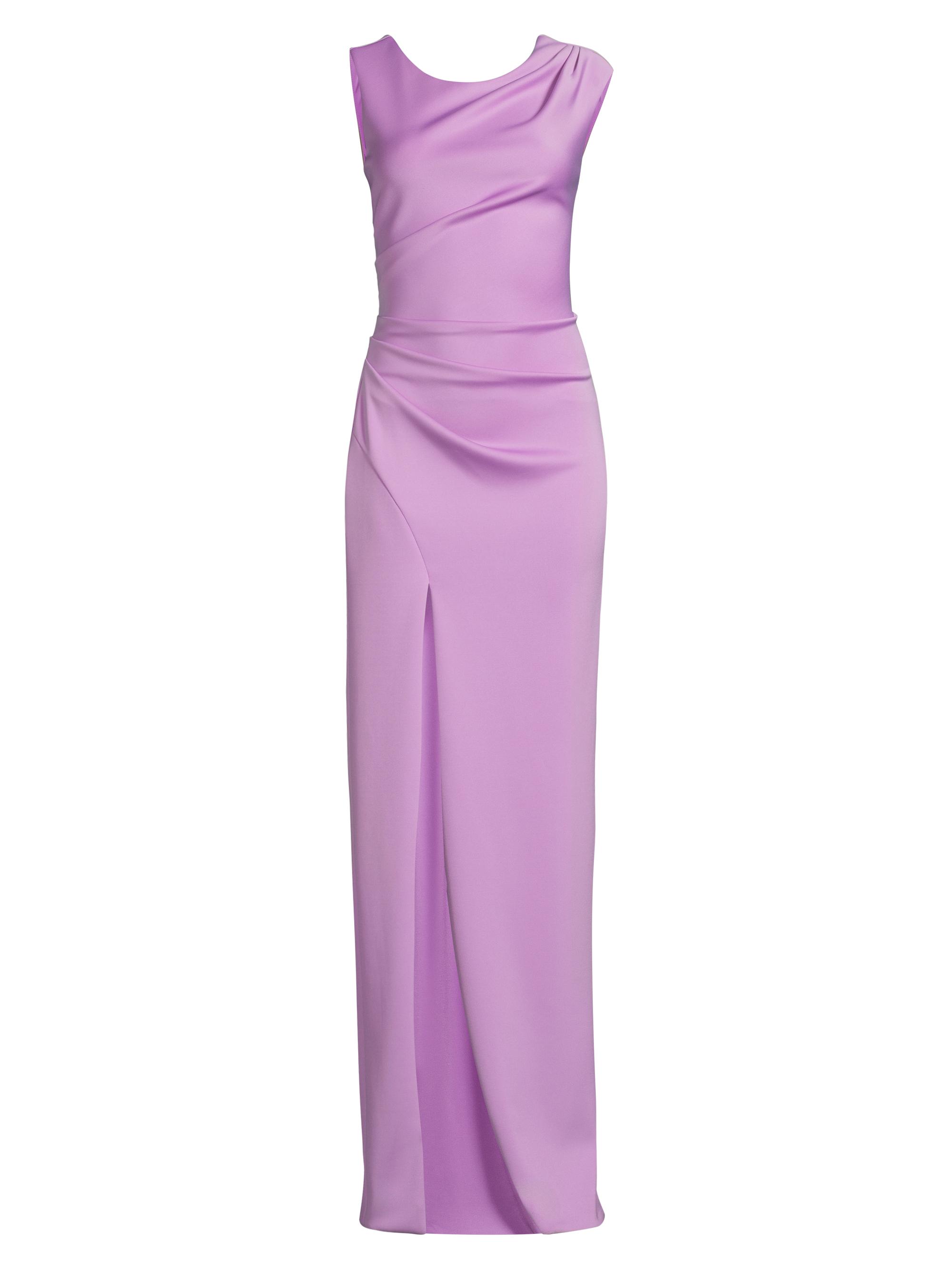 Black Halo Women's Braden Gathered Gown - Lilac