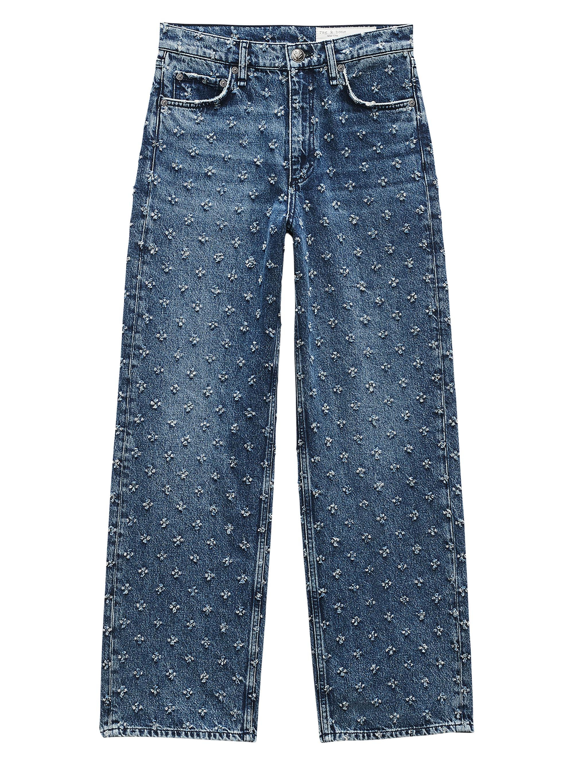 rag & bone Women's Shea High-Rise Ankle Relaxed Straight-Leg Jeans - Vintage