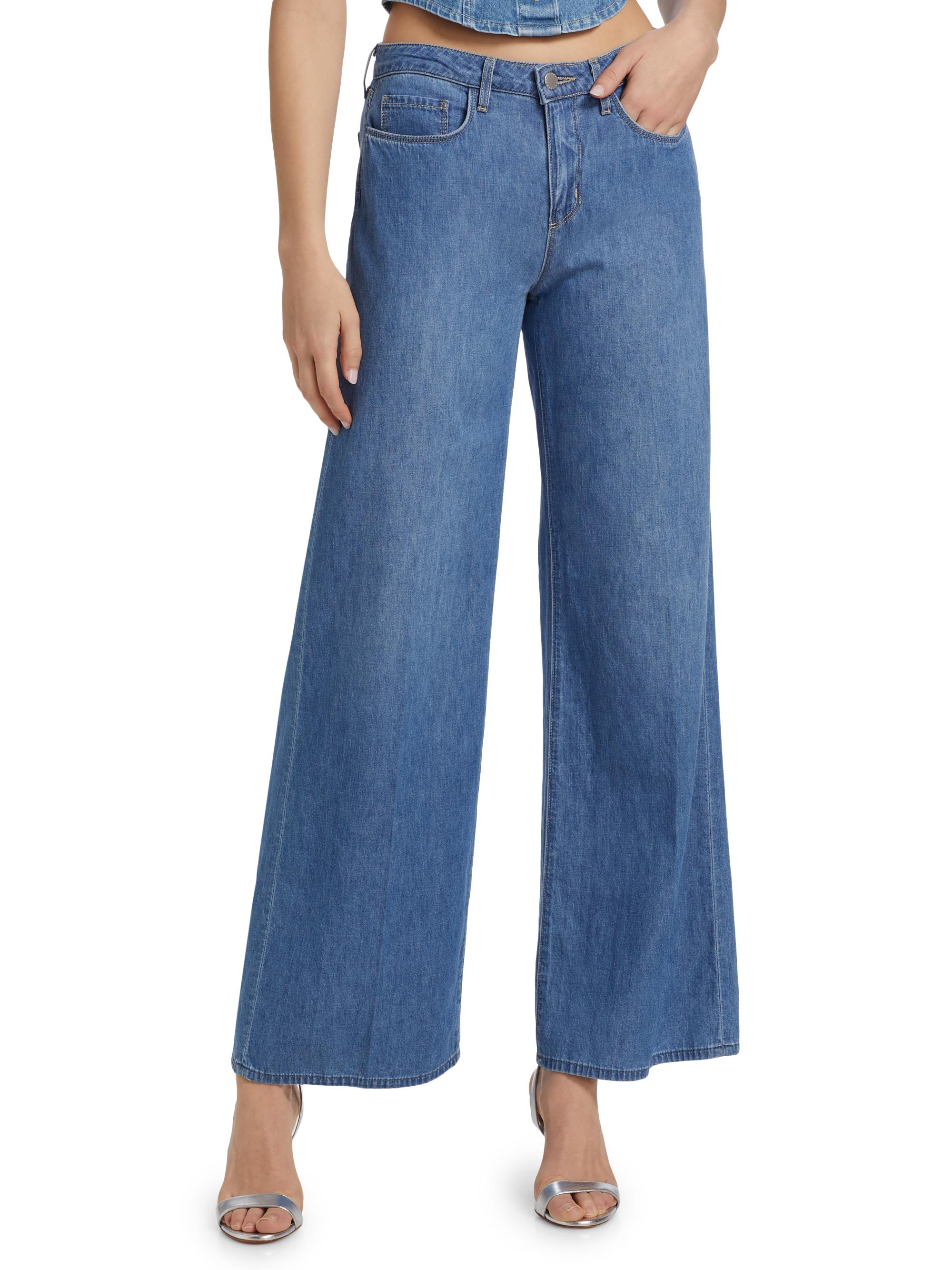L'AGENCE Alicent High-Rise Wide-Leg Jeans | Saks Fifth Avenue