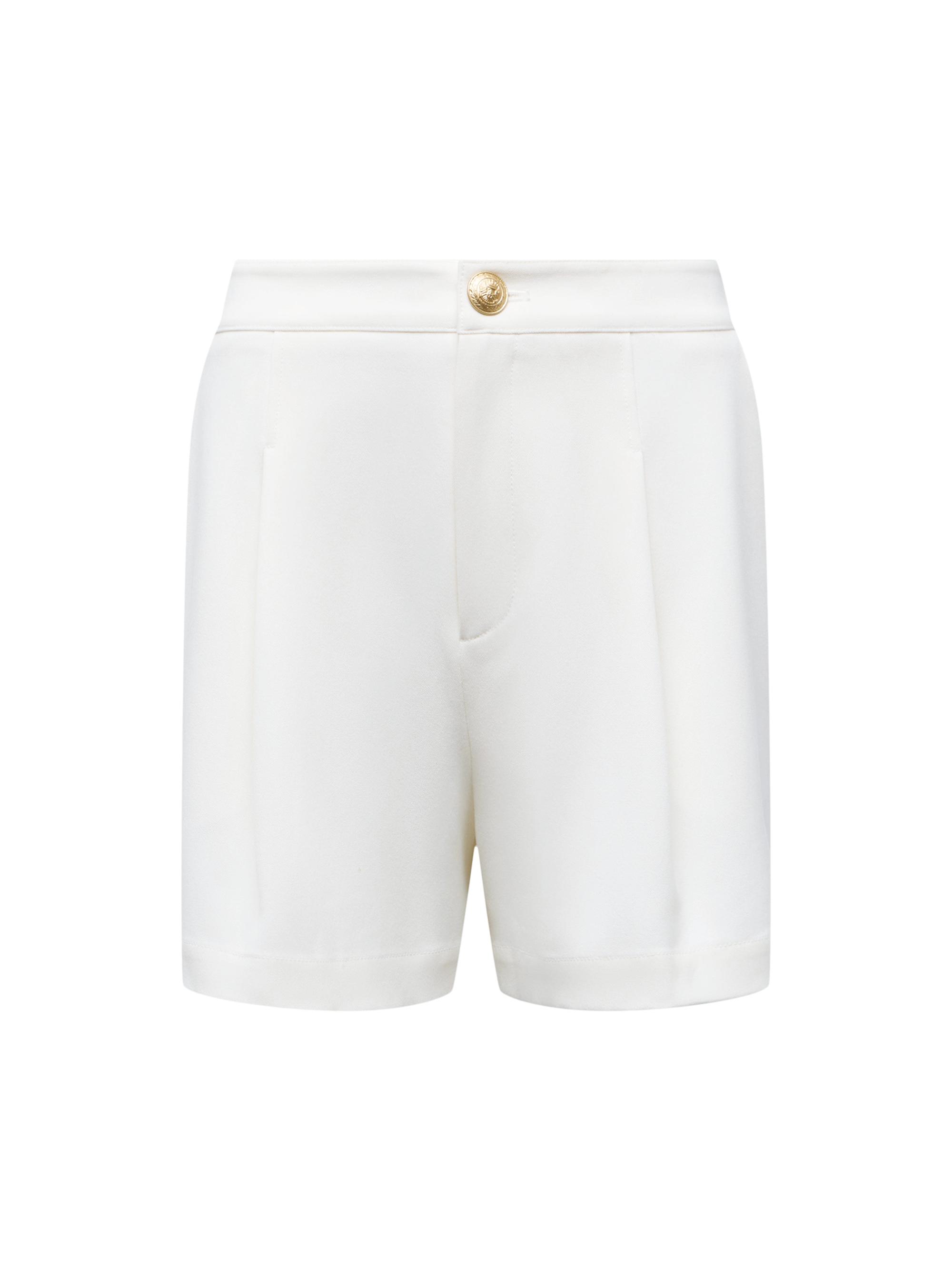 L'AGENCE Women's Elise Cotton Bermuda Shorts - Blanc