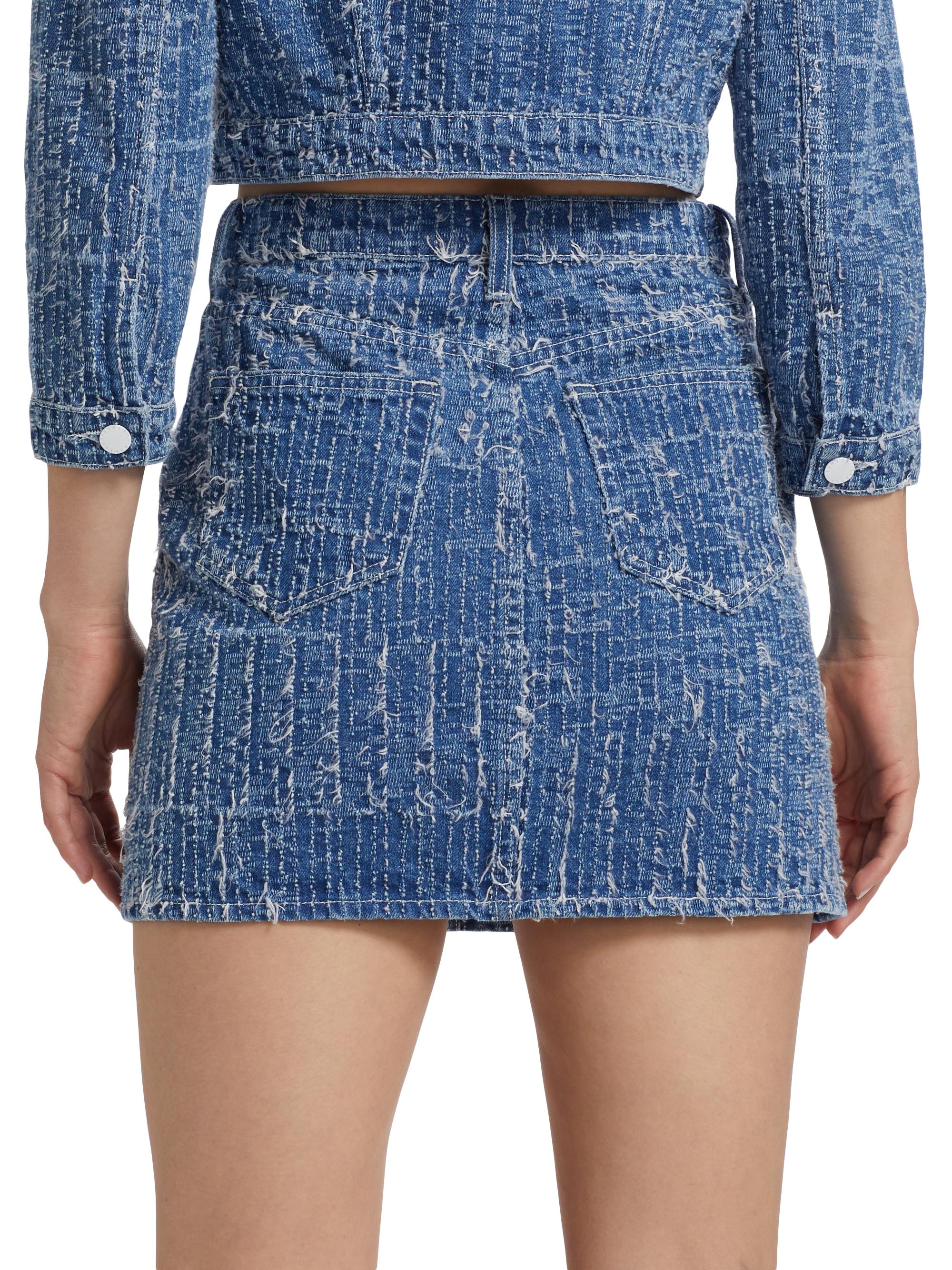 L'AGENCE Jolene Denim Miniskirt | Saks Fifth Avenue