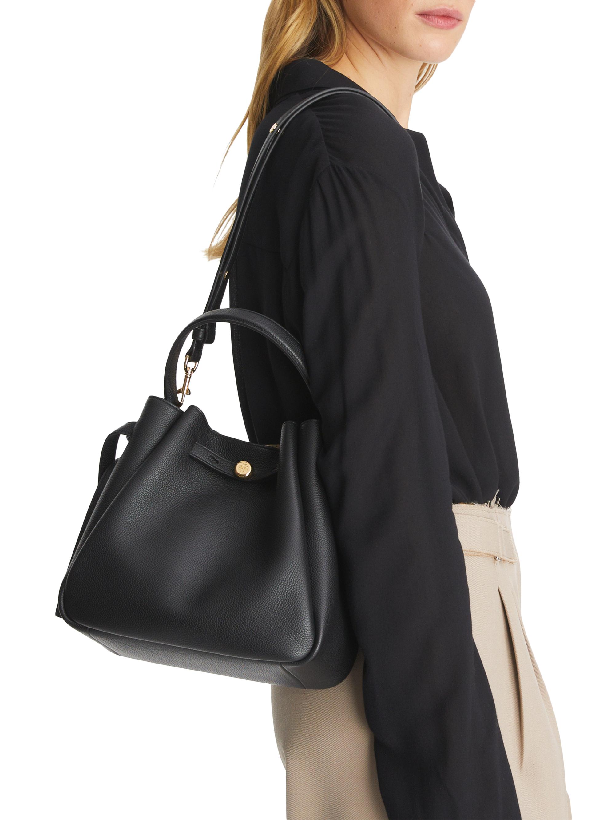 Tory Burch Romy Pebbled Leather Bucket Bag | Saks Fifth Avenue